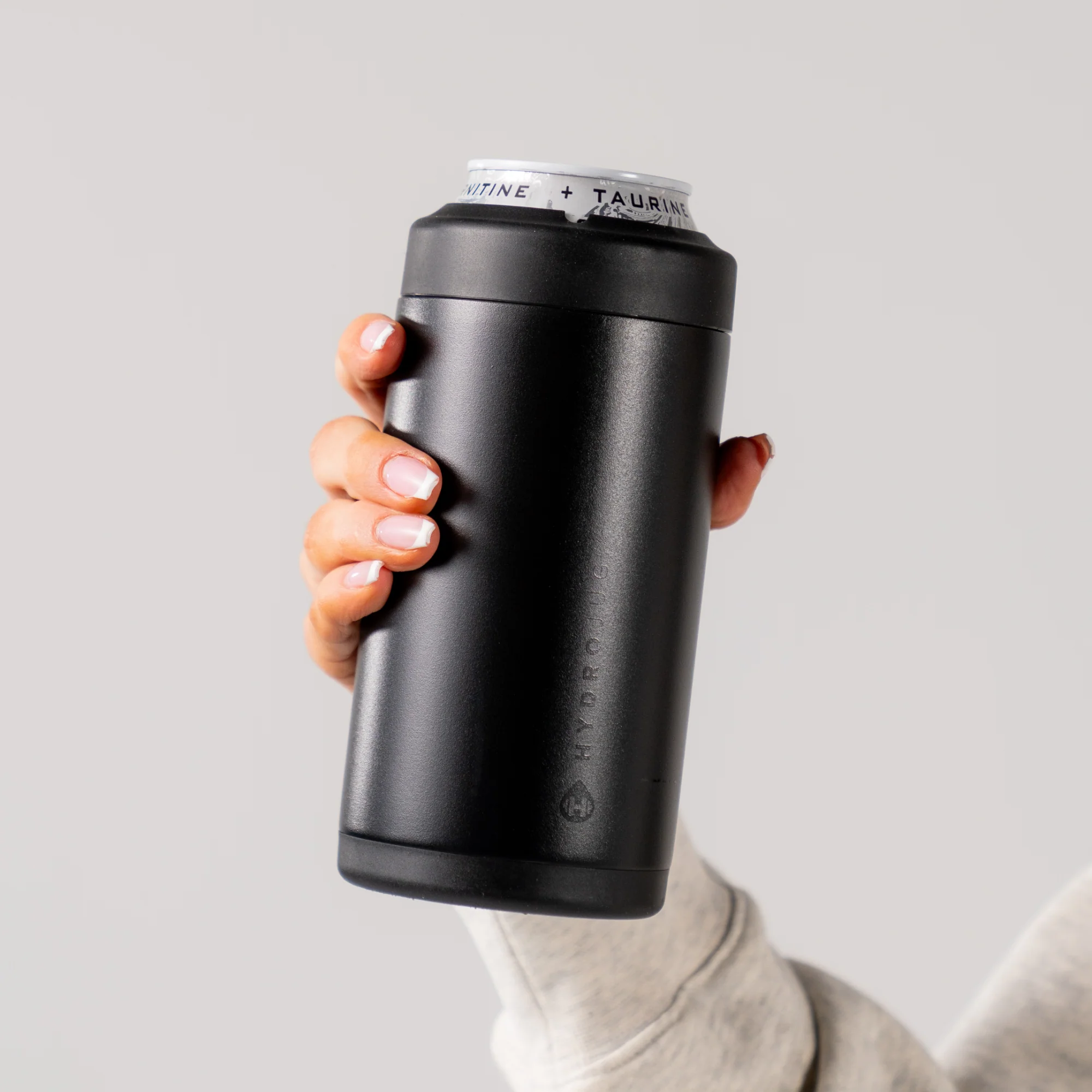 Can Cooler (16oz) FreeSip® Stainless Steel Water Bottle - Black