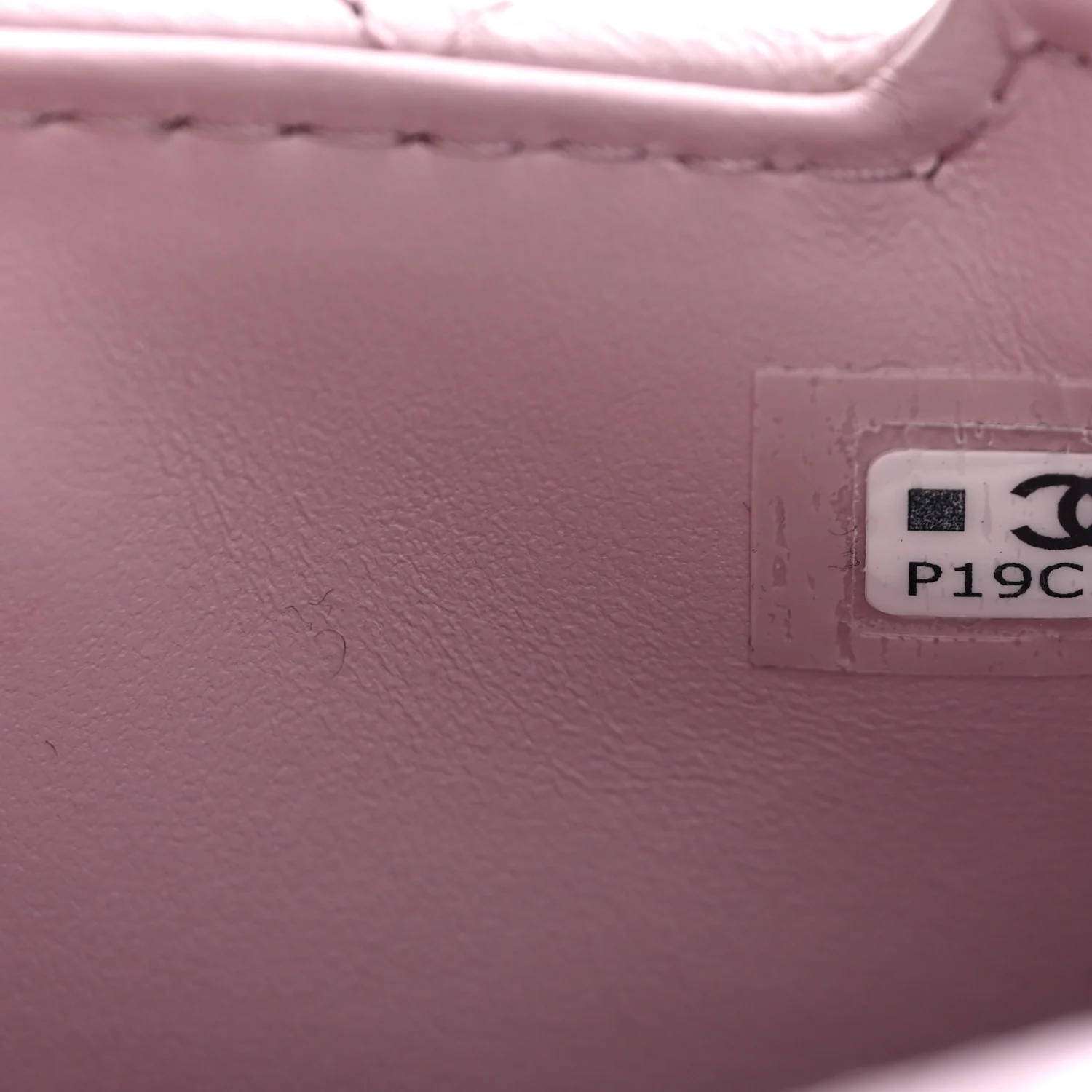 Shiny Aged Calfskin Quilted Mini Nano Kelly Shopper Light Pink - Top Club