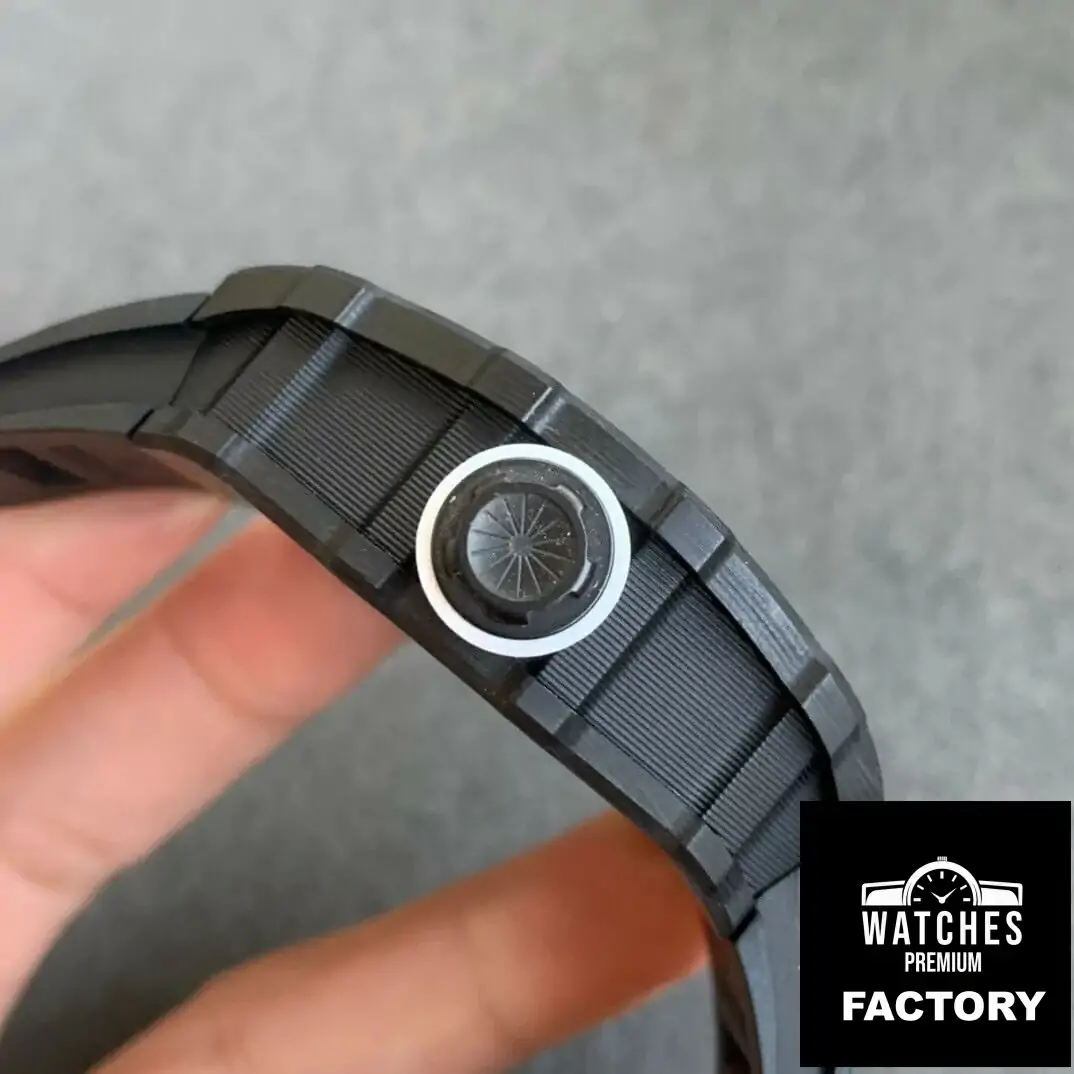 Richard Mille RM035-02 KV Factory Black Rubber Strap