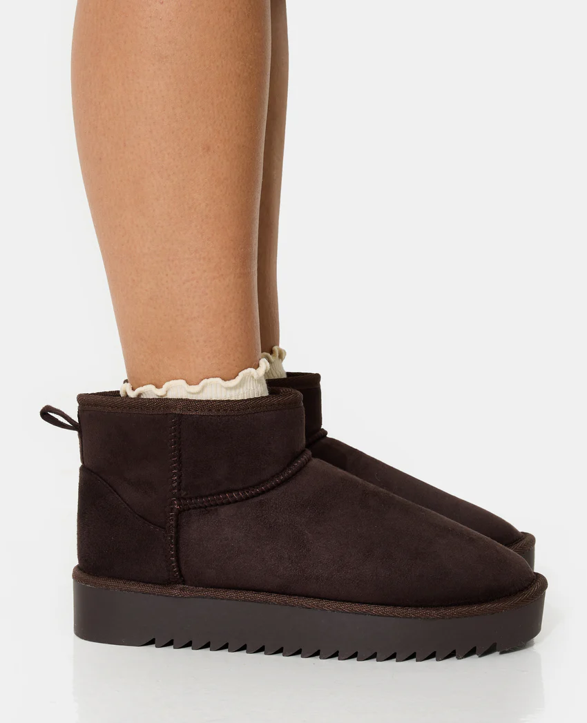 Pimkie Bottes courtes fourrées en suédine