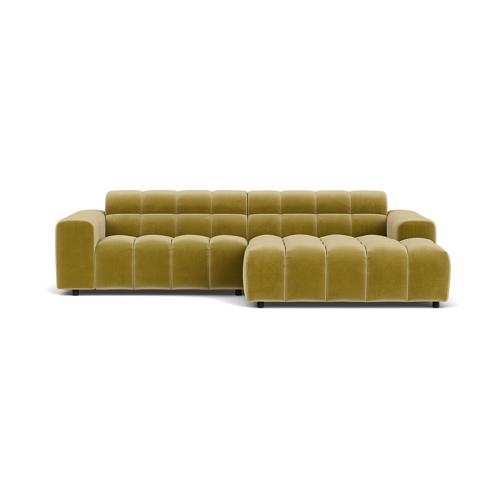 Hoekbank Dot divan rechts royal pistachio