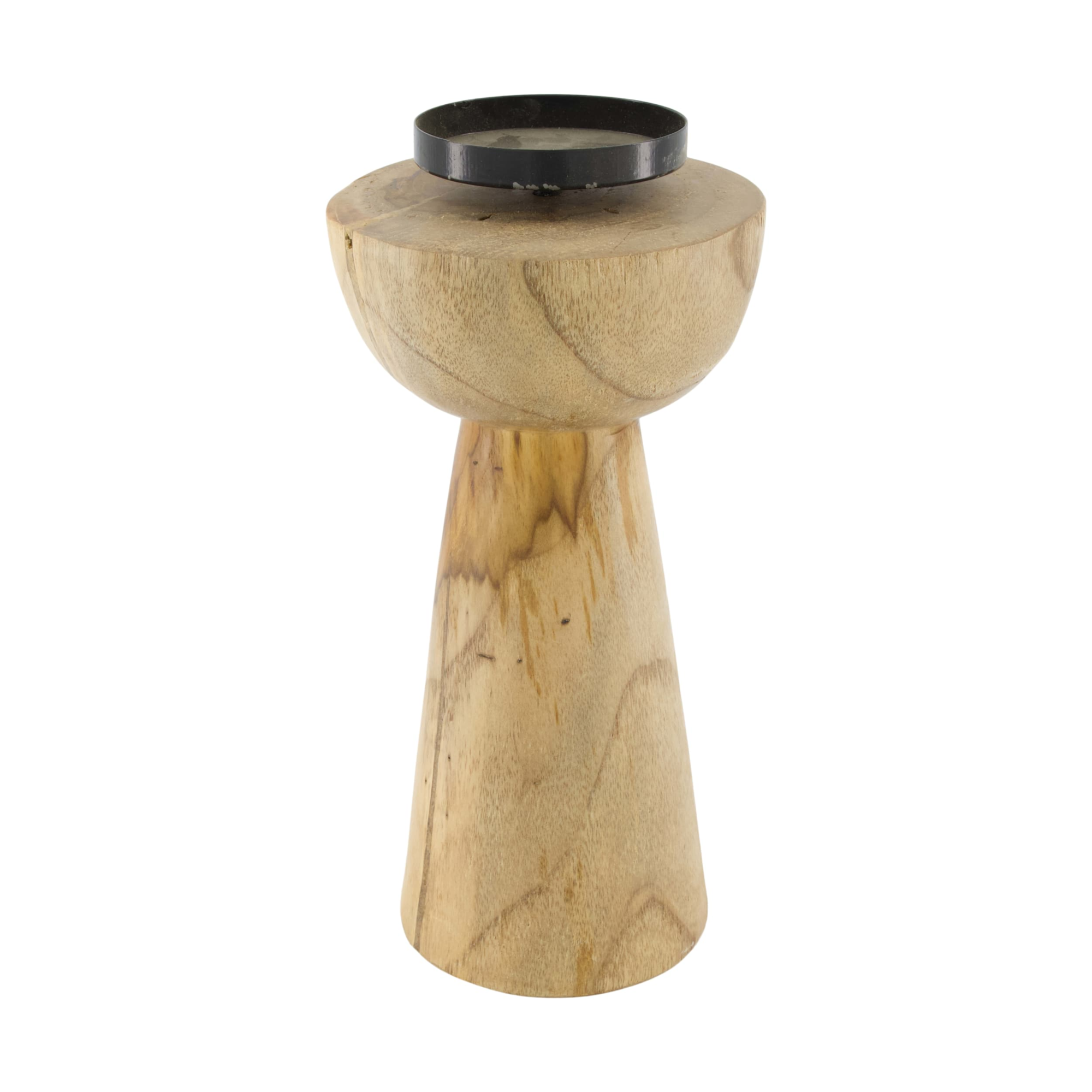Candle holder teak wood