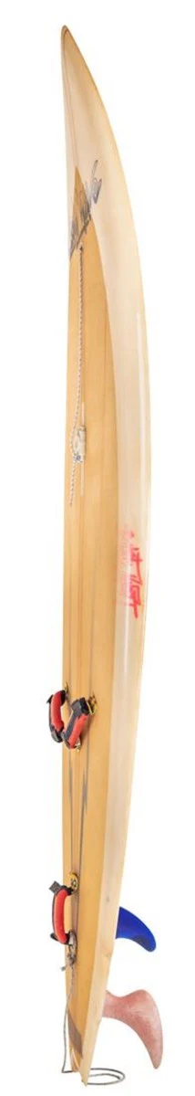 Luxury decoration 80s vintage surfboard 298 x 61 x H. 14 cm - used retro surfboard - collector's item