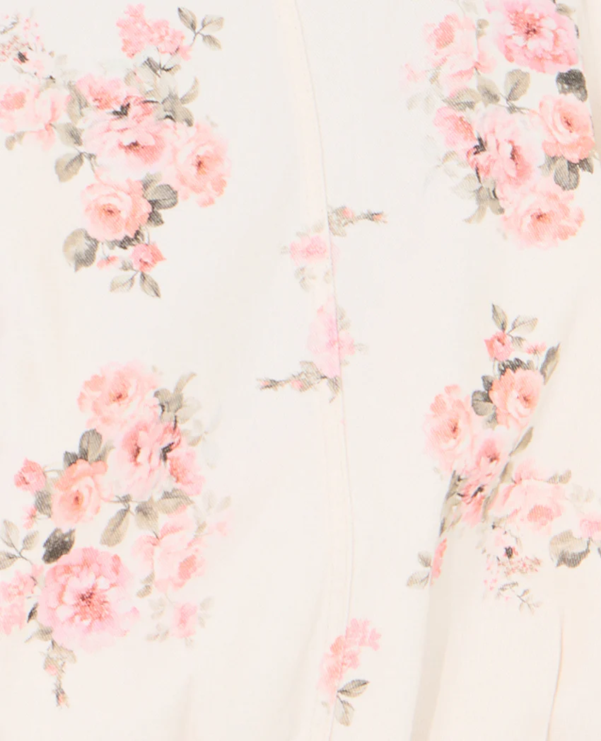 Pimkie Veste boule en toile motif fleurs