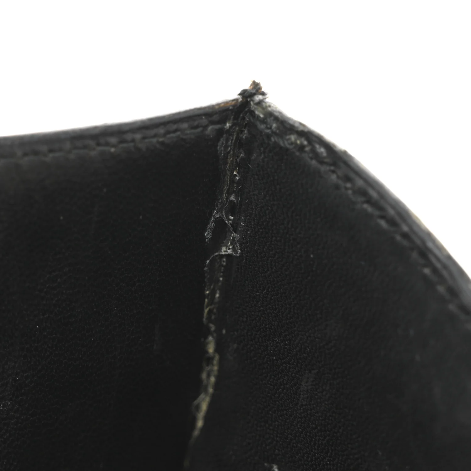 Shiny Caiman Crocodile Constance 23 Black - Top Club