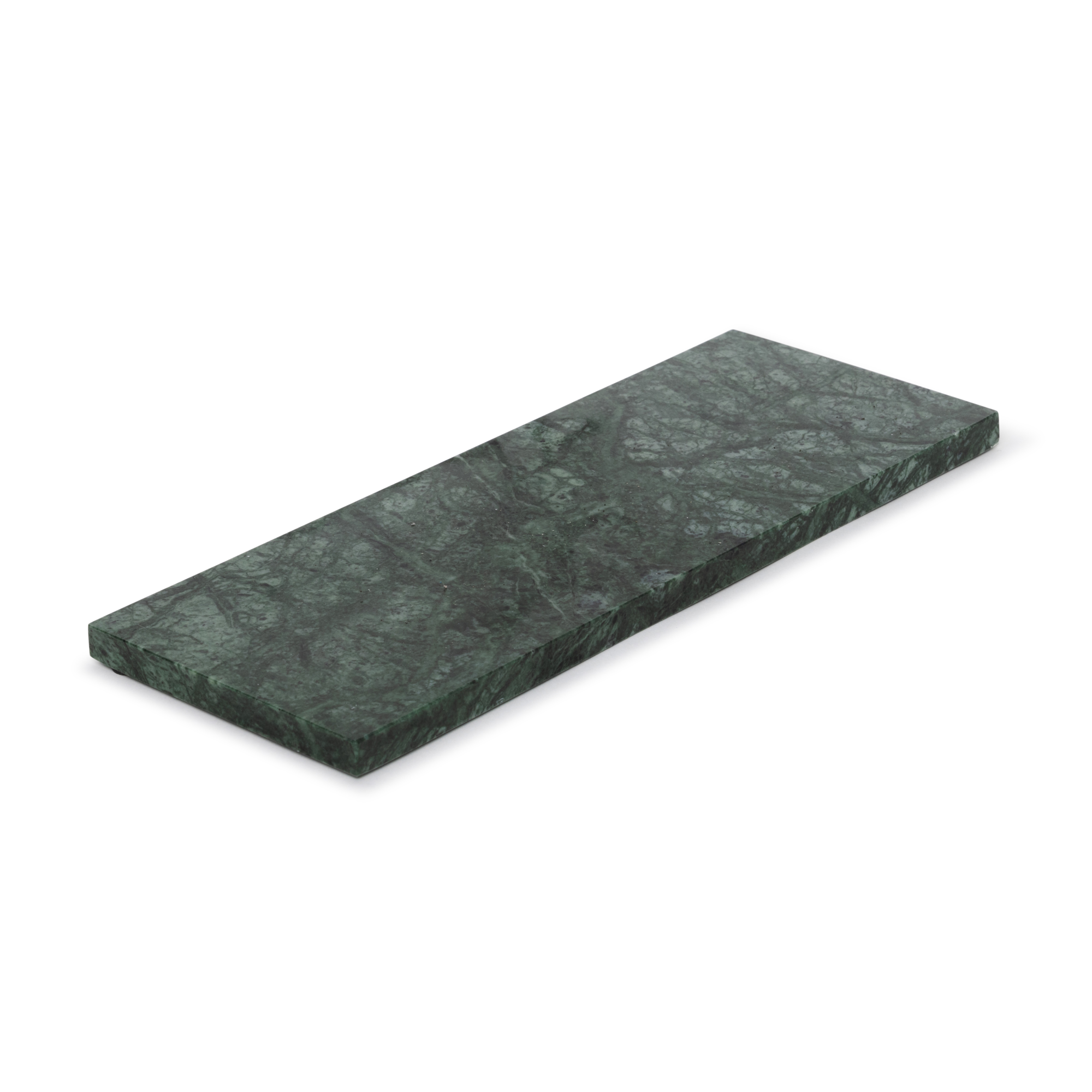 Marmer dienblad rechthoek S groen 10x25cm