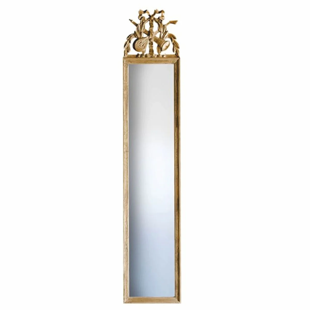 Luxus Barock Spiegel Gold H. 135,5 cm - Barock Möbel - Made in Italy