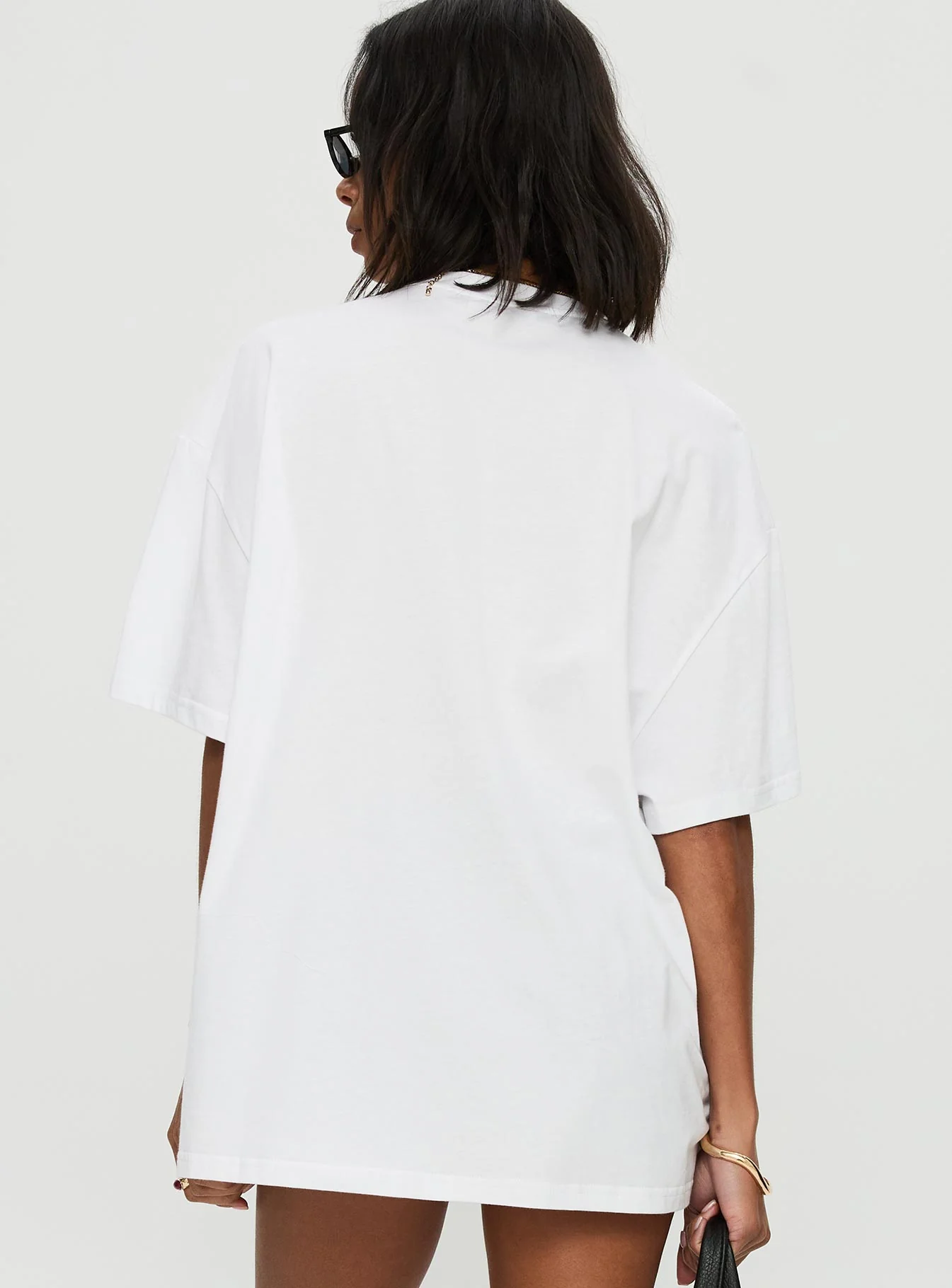 Tarot Card Oversized Graphic Top White / Multi