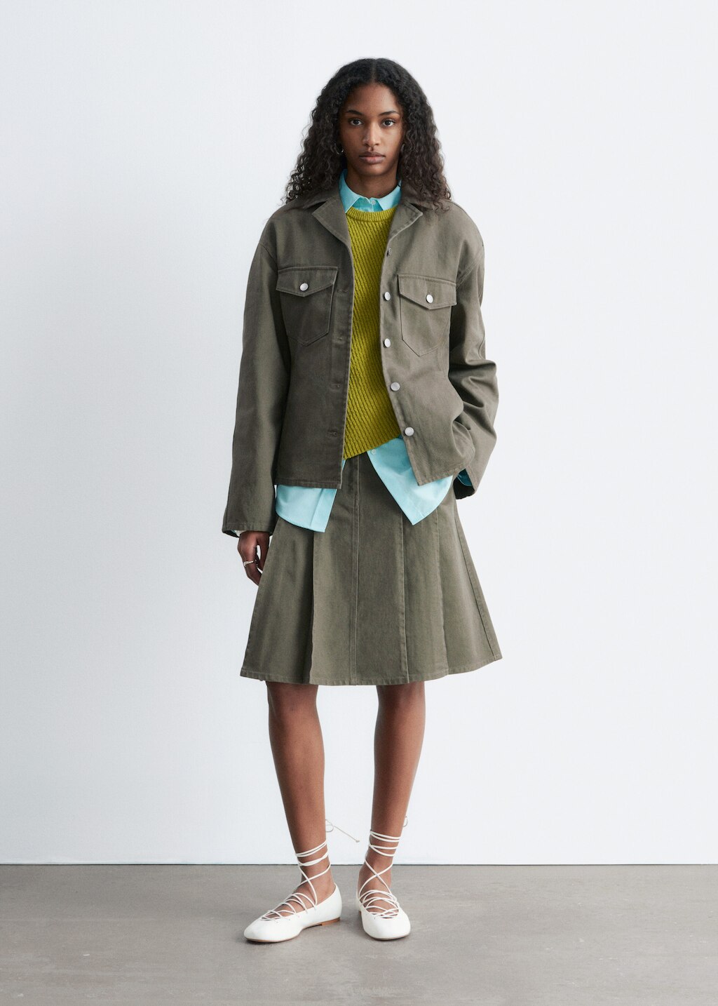 & Other Stories TAPERED COTTON JACKET