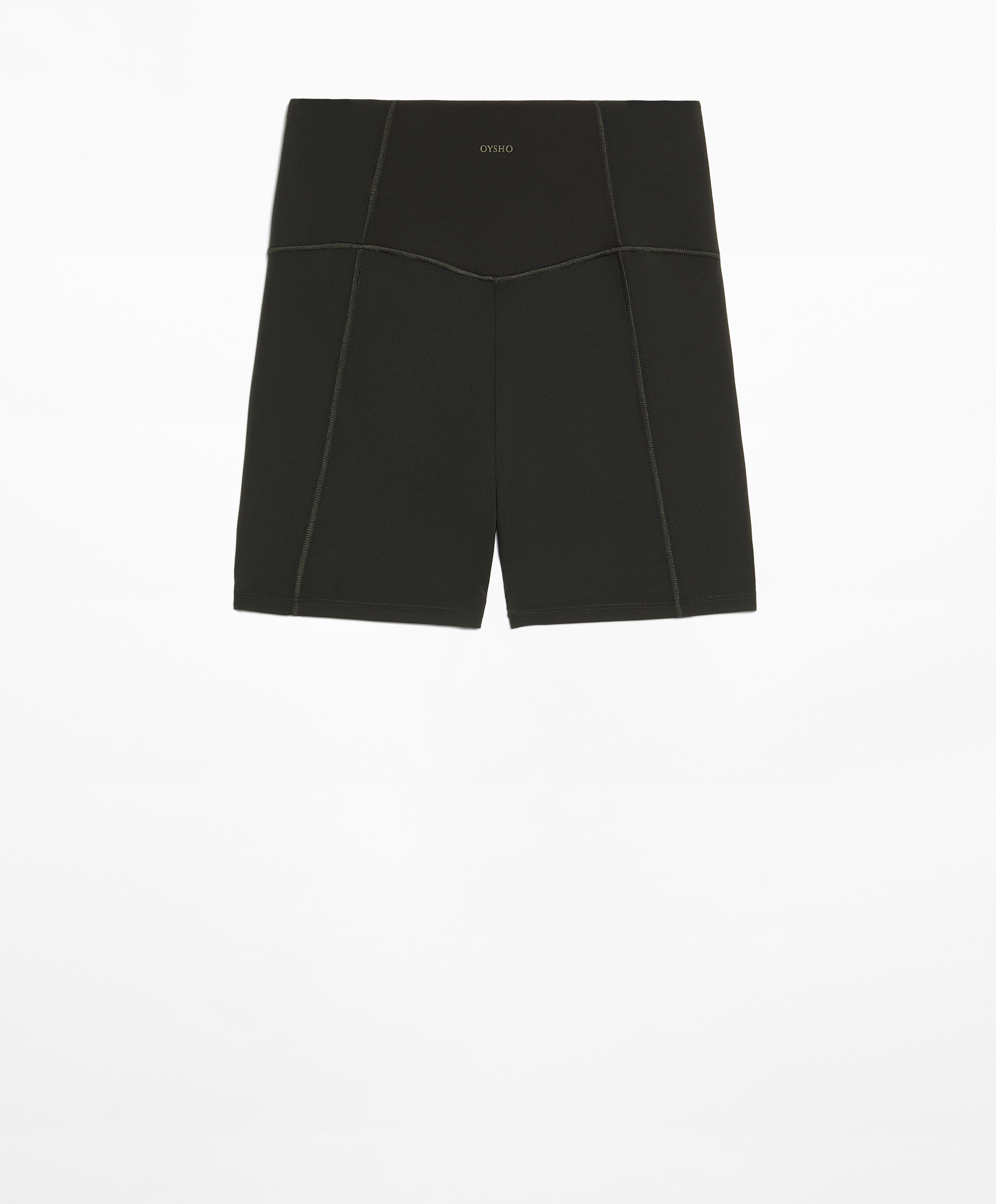 OYSHO Comfortlux super-high-rise 10cm hot pants with overlocking detail
