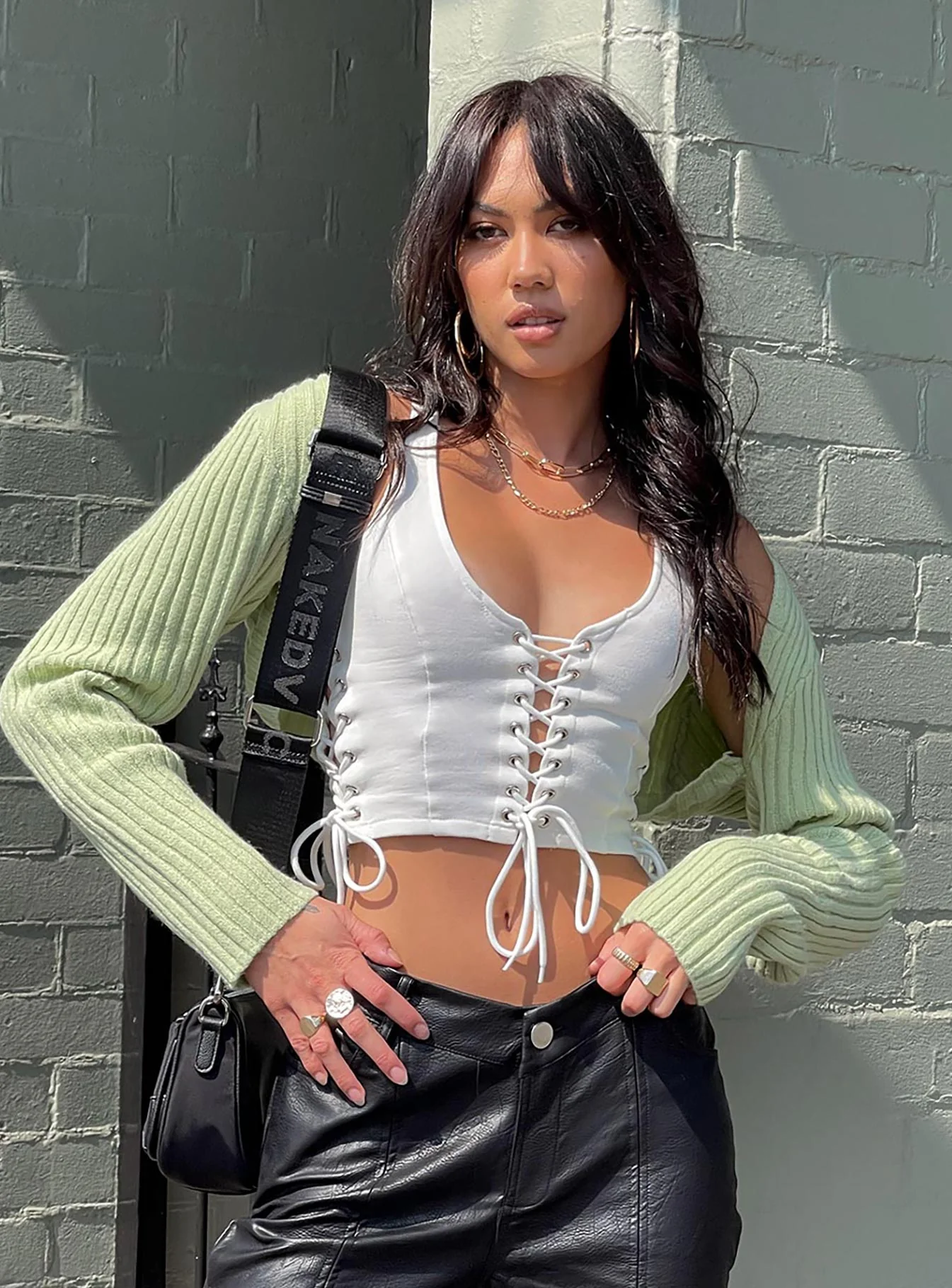 Aytan Bolero Sweater Green