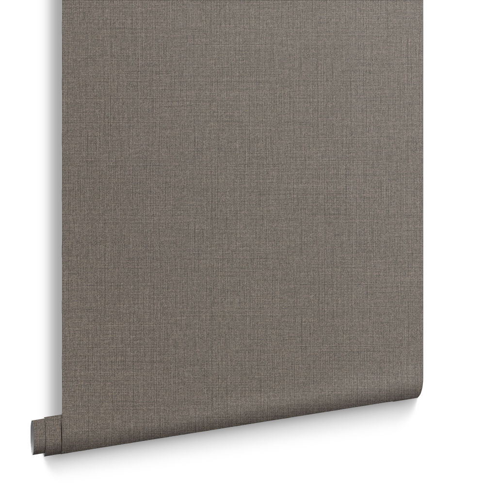 Graham & Brown  vliesbehang  Linen Chocolate Graham & Brown  vliesbehang  Linen Chocolate