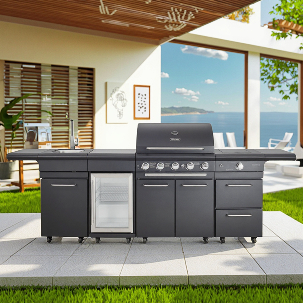 Premium Korean Style Outdoor Kitchen Gas