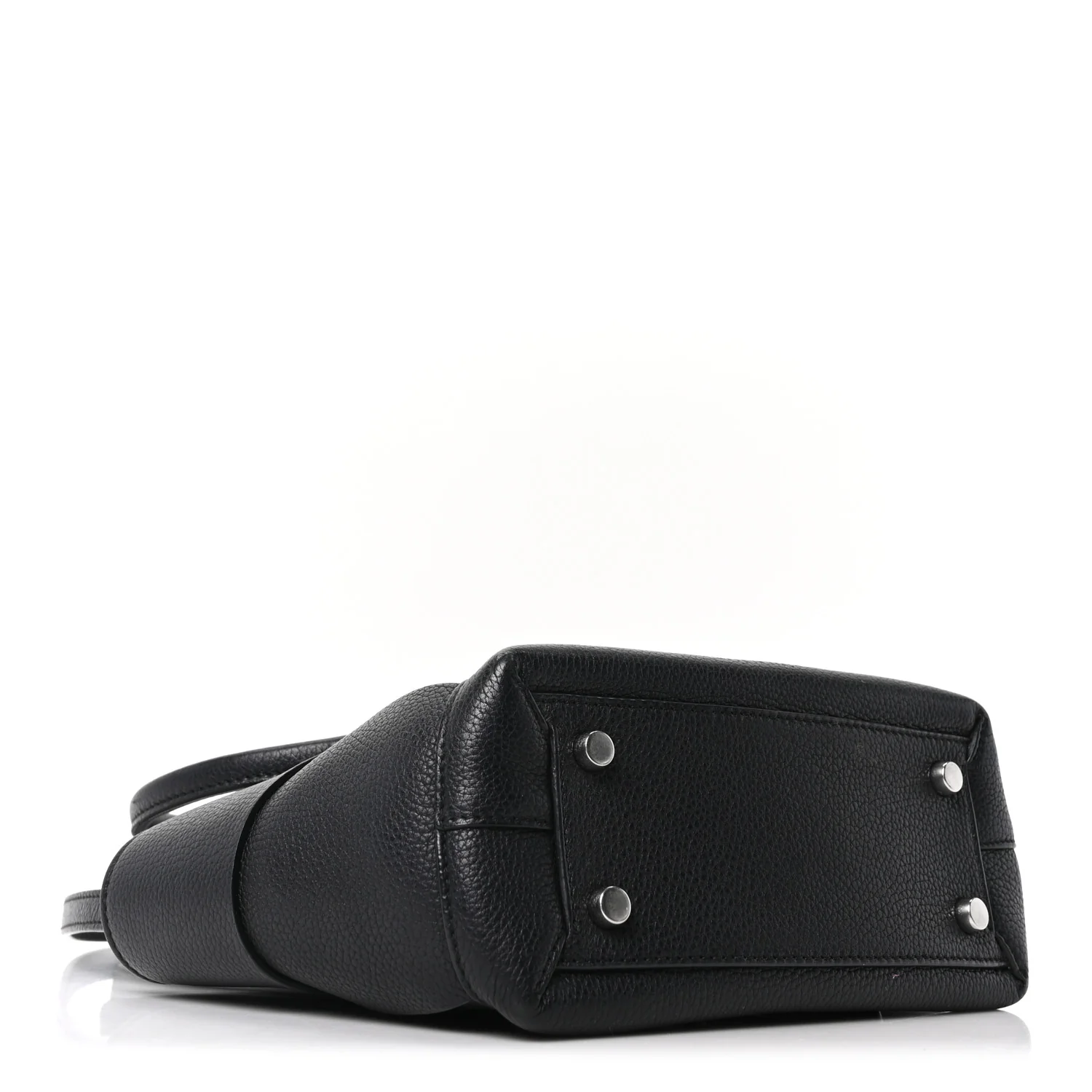 Grained Calfskin Mini Maxi Intrecciato Arco 33 Black - Top Club
