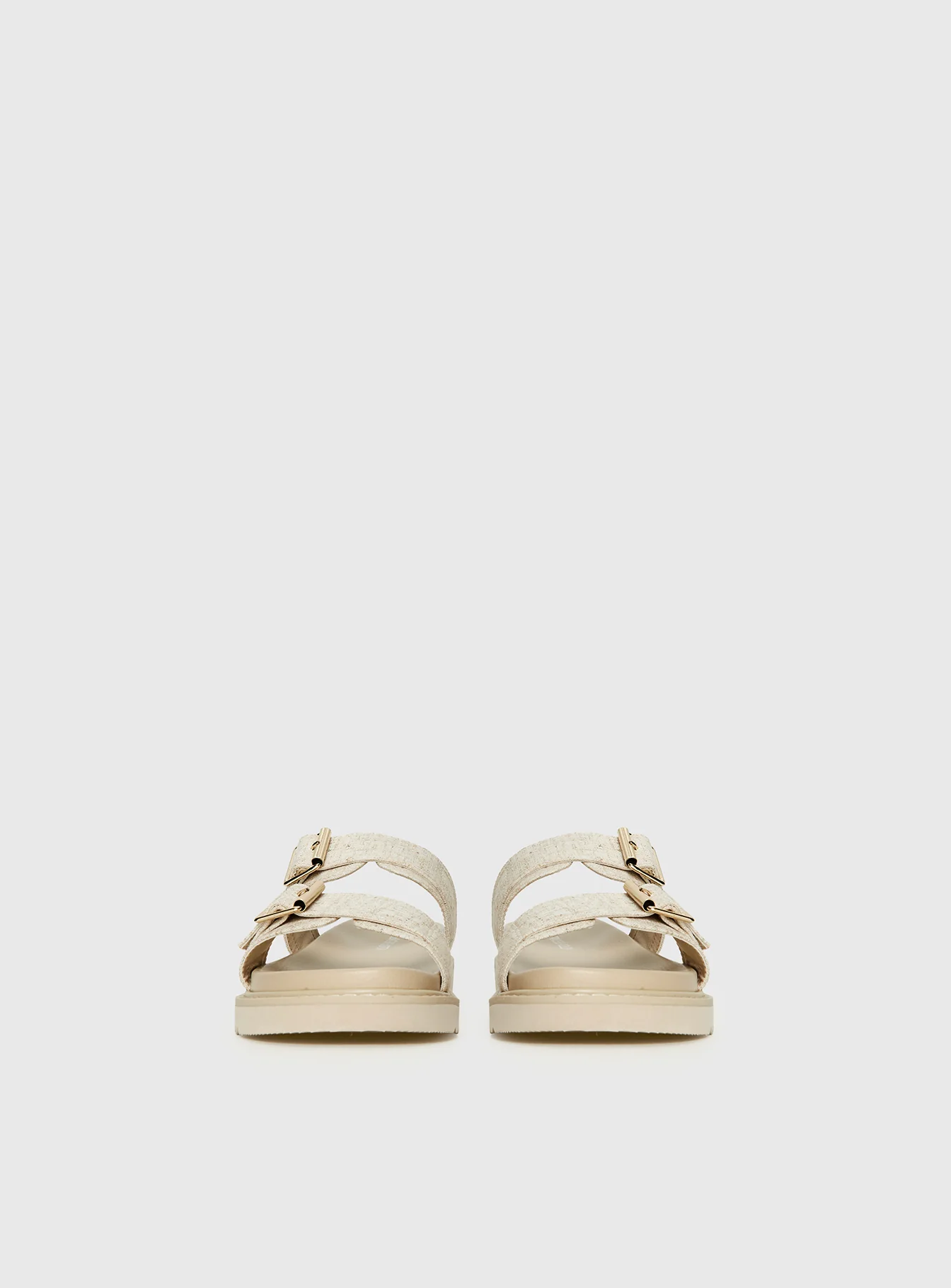 Roxxie Sandals Beige Linen