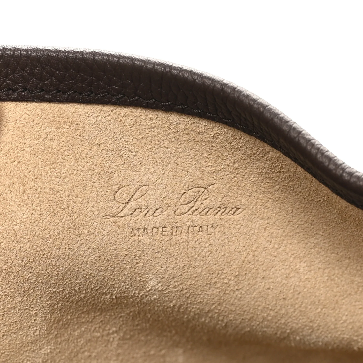 Grained Calfskin Micro Bale Bag Dark Chocolate Licorice - Top Club