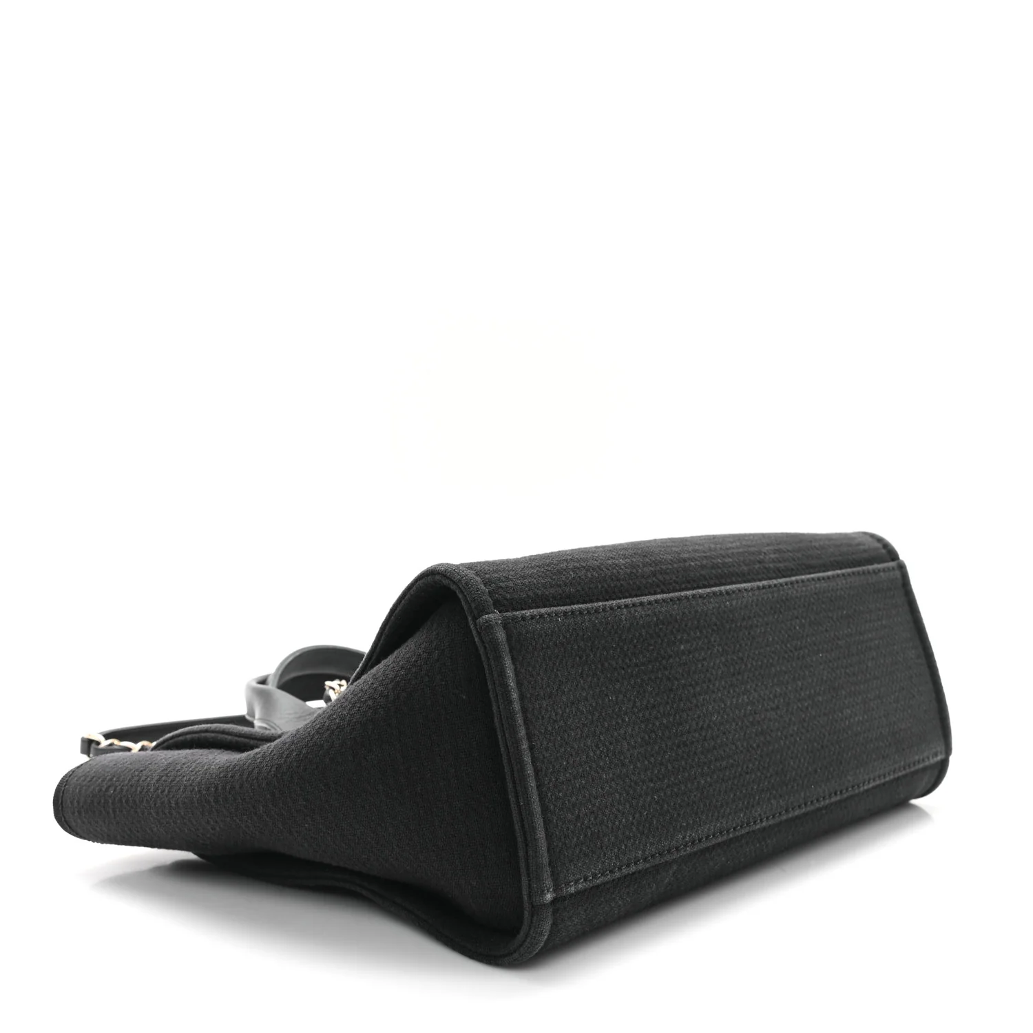Mixed Fibers Small Deauville Tote Black - Top Club