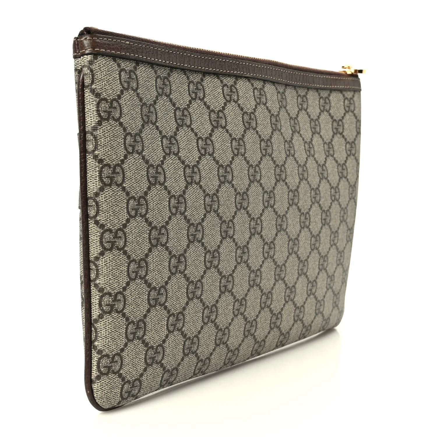 GG Supreme Monogram Large Ophidia Pouch Clutch Brown - Top Club