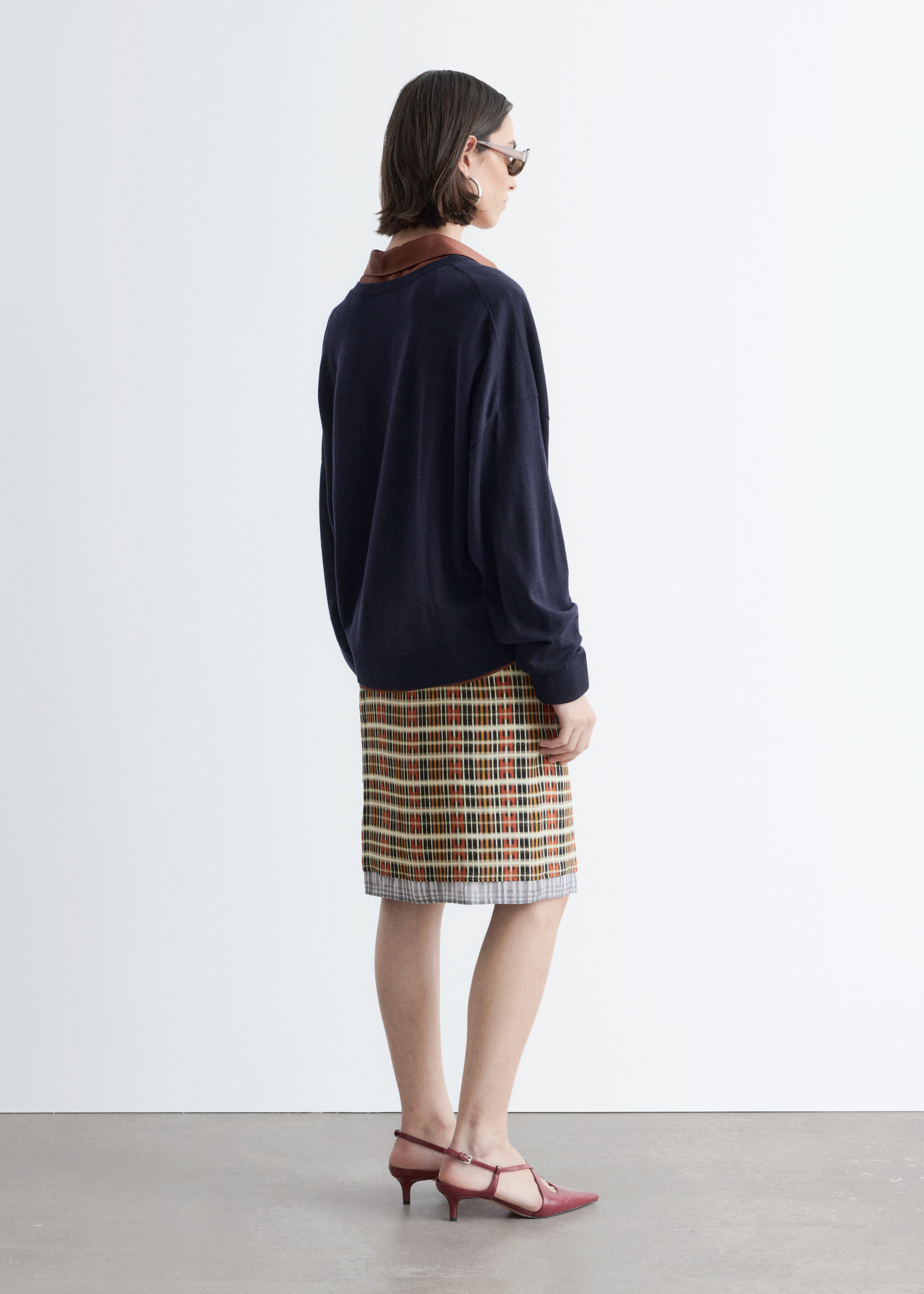 & Other Stories V-NECK MERINO WOOL JUMPER