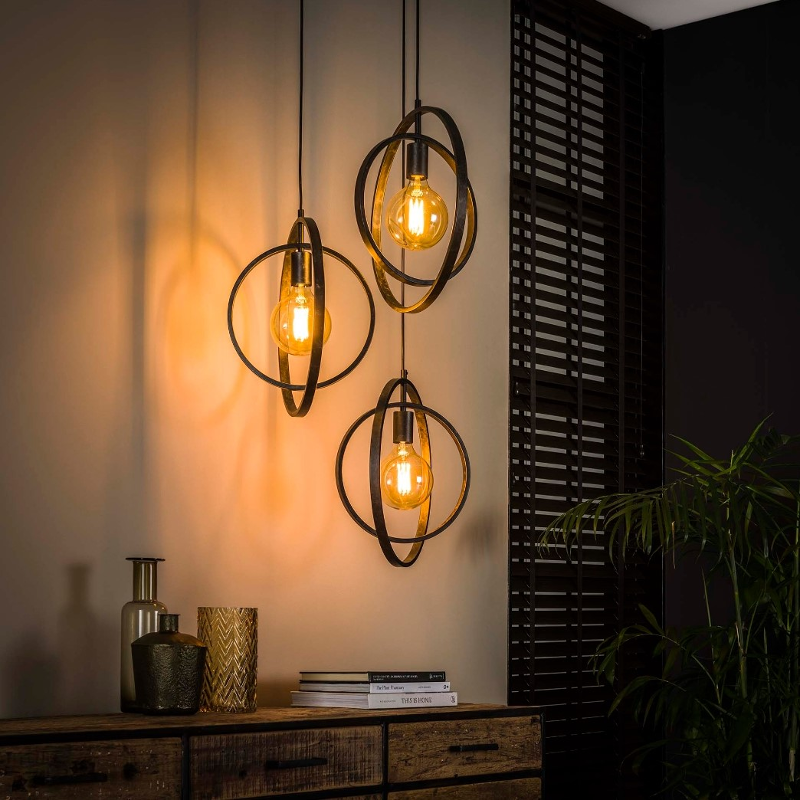Hanglamp Blackpool 3-lichts