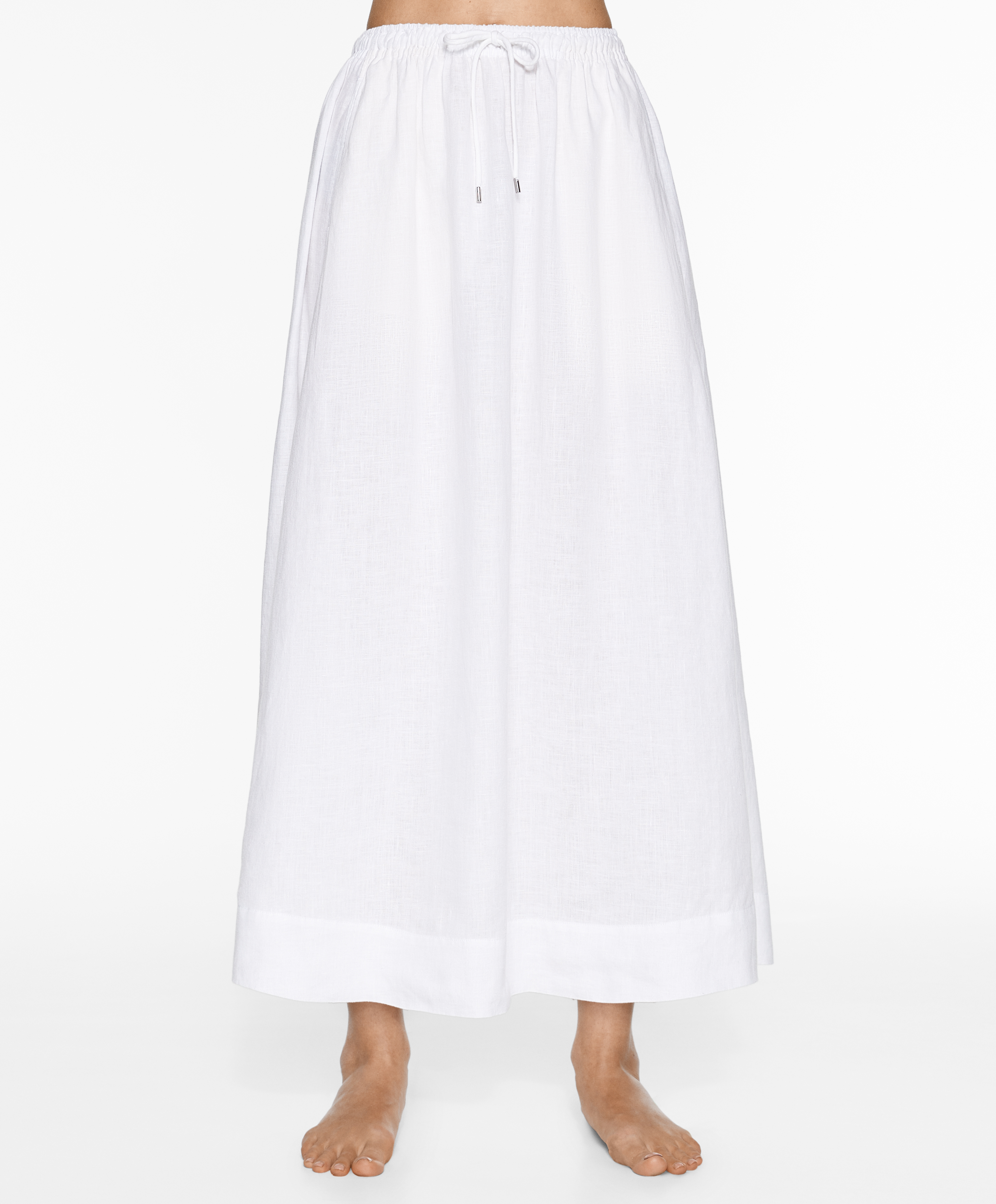 OYSHO Long 100% linen skirt