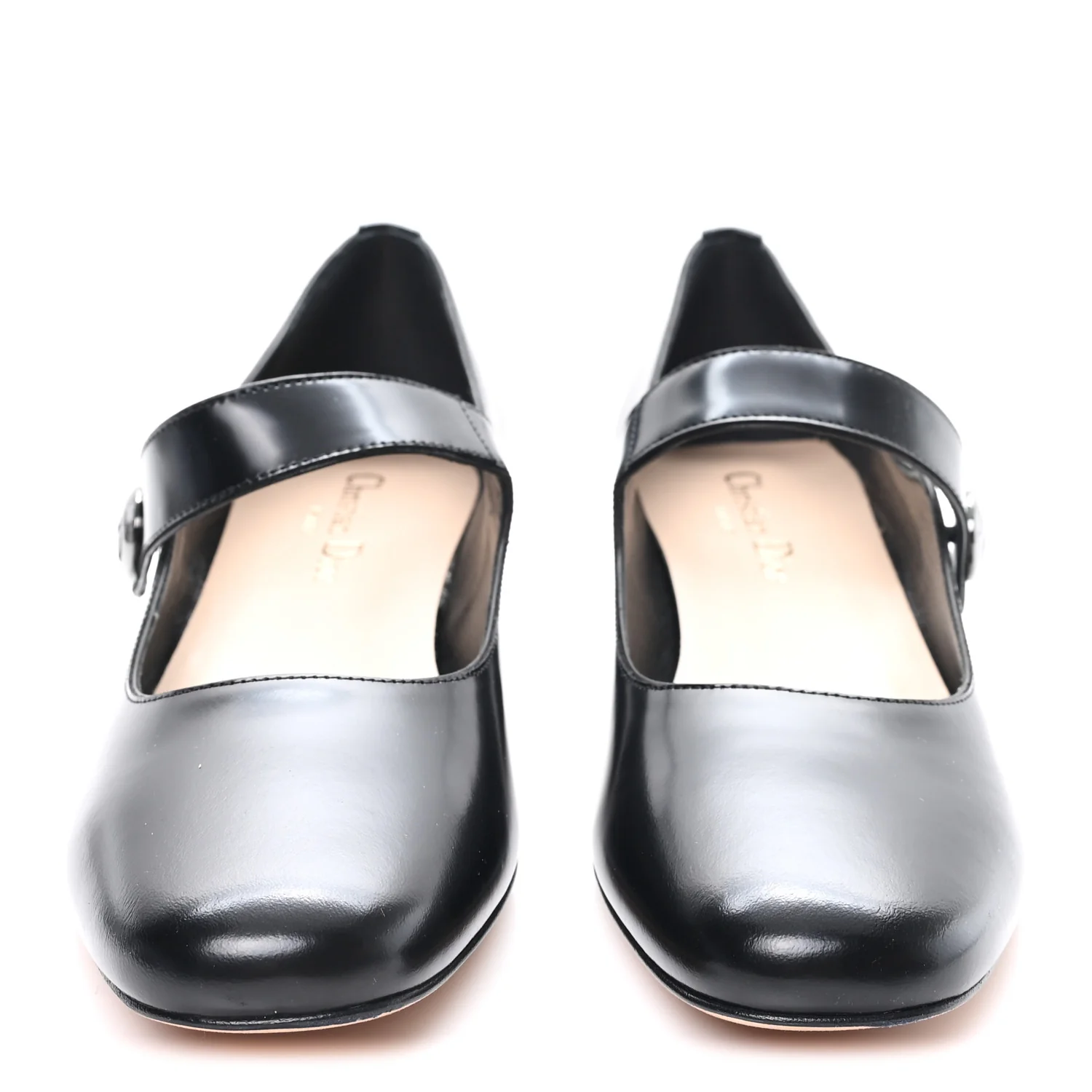 Brushed Calfskin Uniform 30mm Pumps 39 Black - Top Club