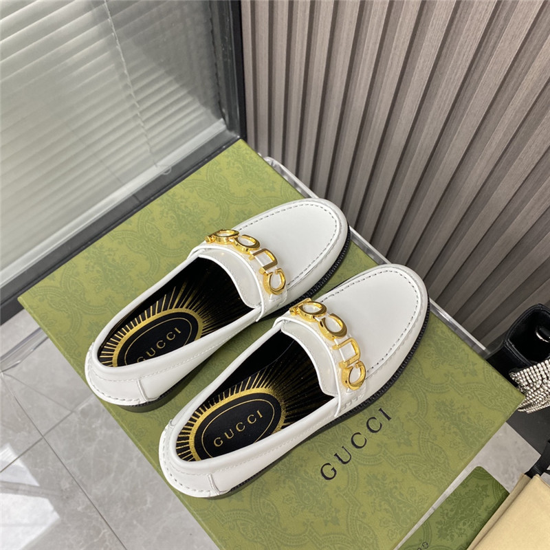 gucci new LOGO round toe flat shoes - Sneaker Replica Workshop