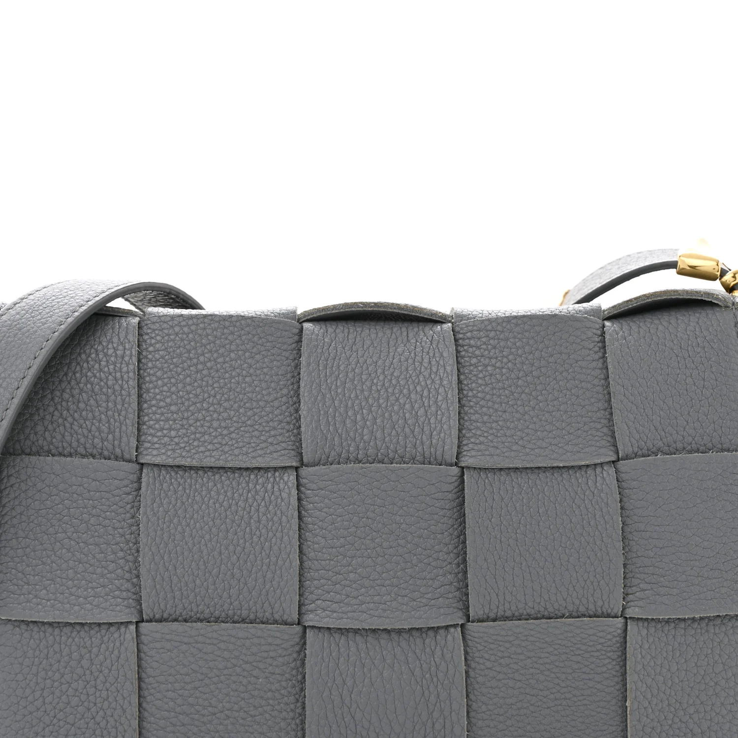 Grained Calfskin Maxi Intrecciato Cassette Crossbody Bag Deep Blue - Top Club