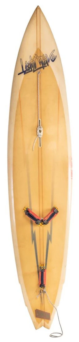 Luxury decoration 80s vintage surfboard 298 x 61 x H. 14 cm - used retro surfboard - collector's item