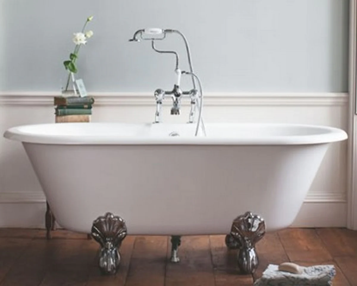 Art Nouveau bathtub natural stone freestanding 1700mm BBlan white - freestanding retro antique bathtub