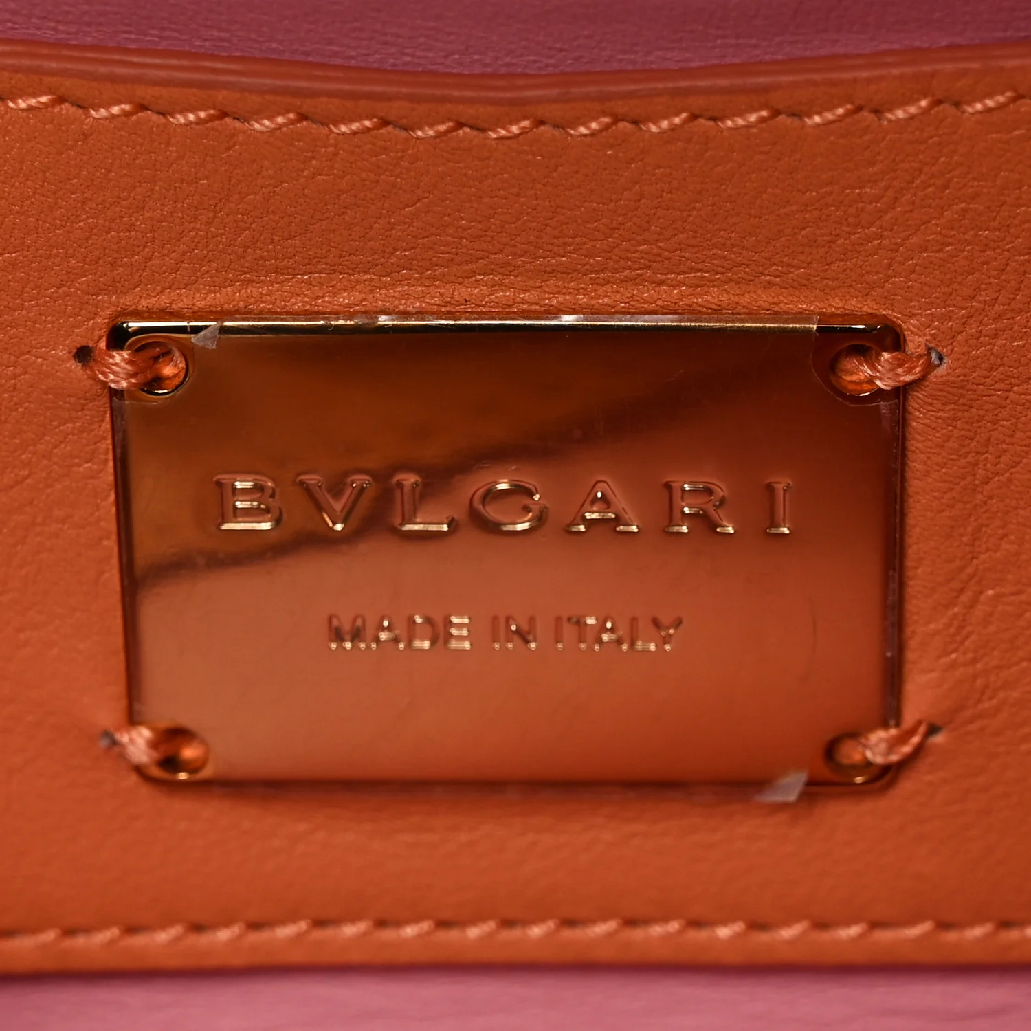 Calfskin Matelasse Mini Serpenti Cabochon Crossbody Bag Orange - Top Club