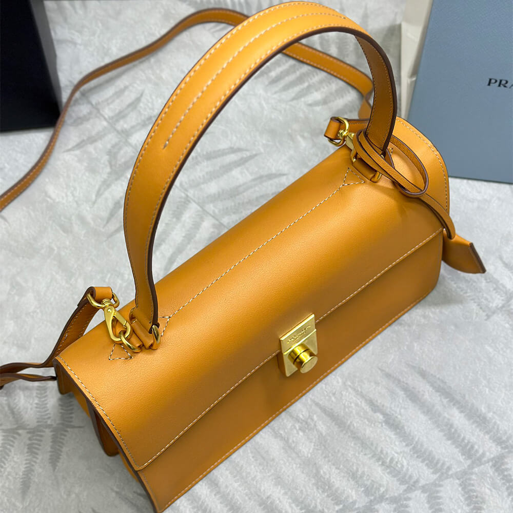 Prada Soft Sound medium leather shoulder bag(high-end grade) - Top Club