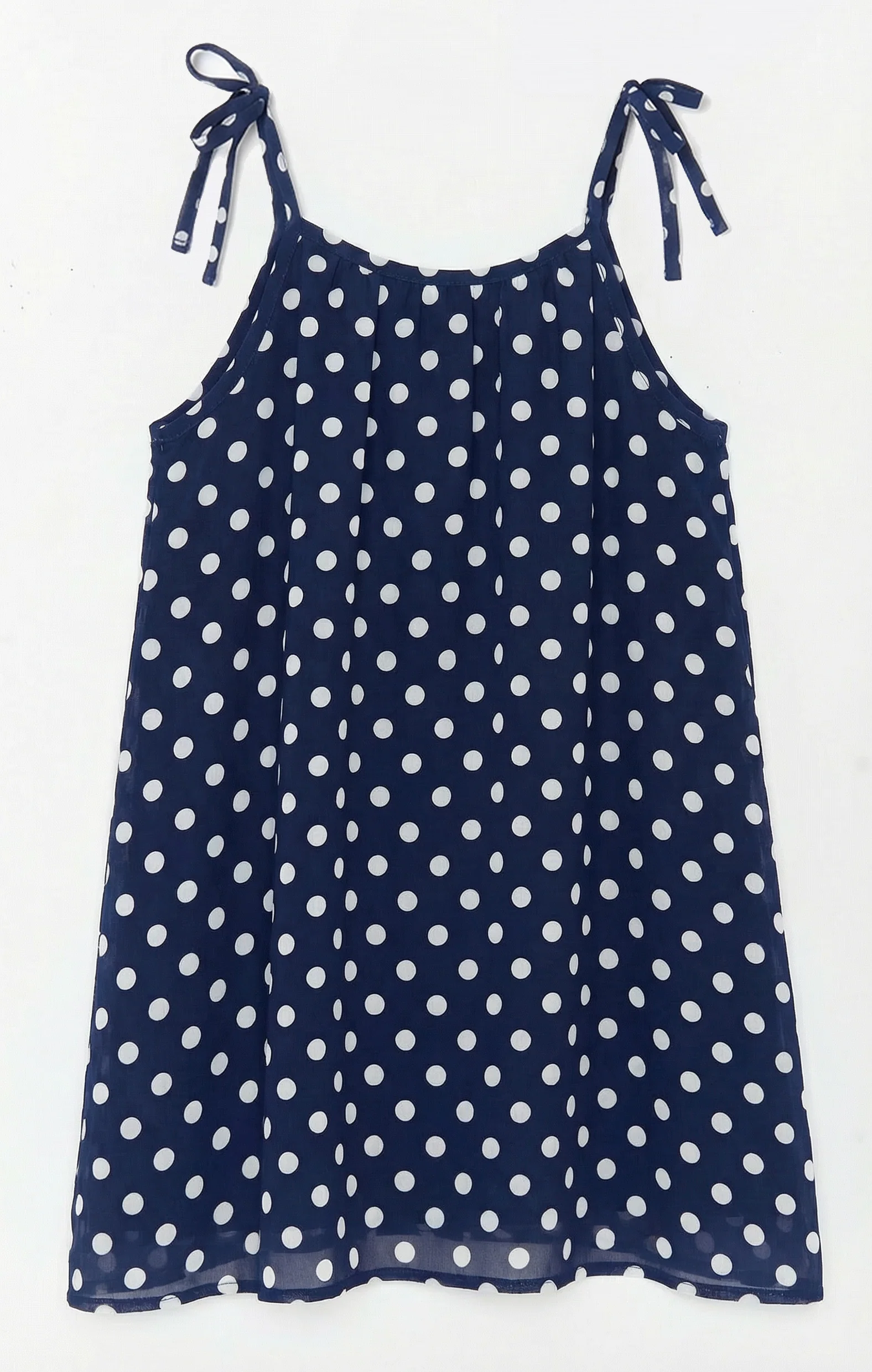Sidekick Dress ~ Navy Polka Dot