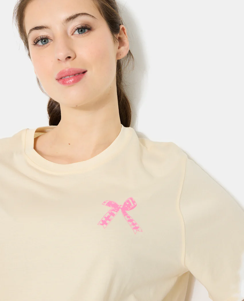 Pimkie T-shirt oversize avec print poitrine et dos