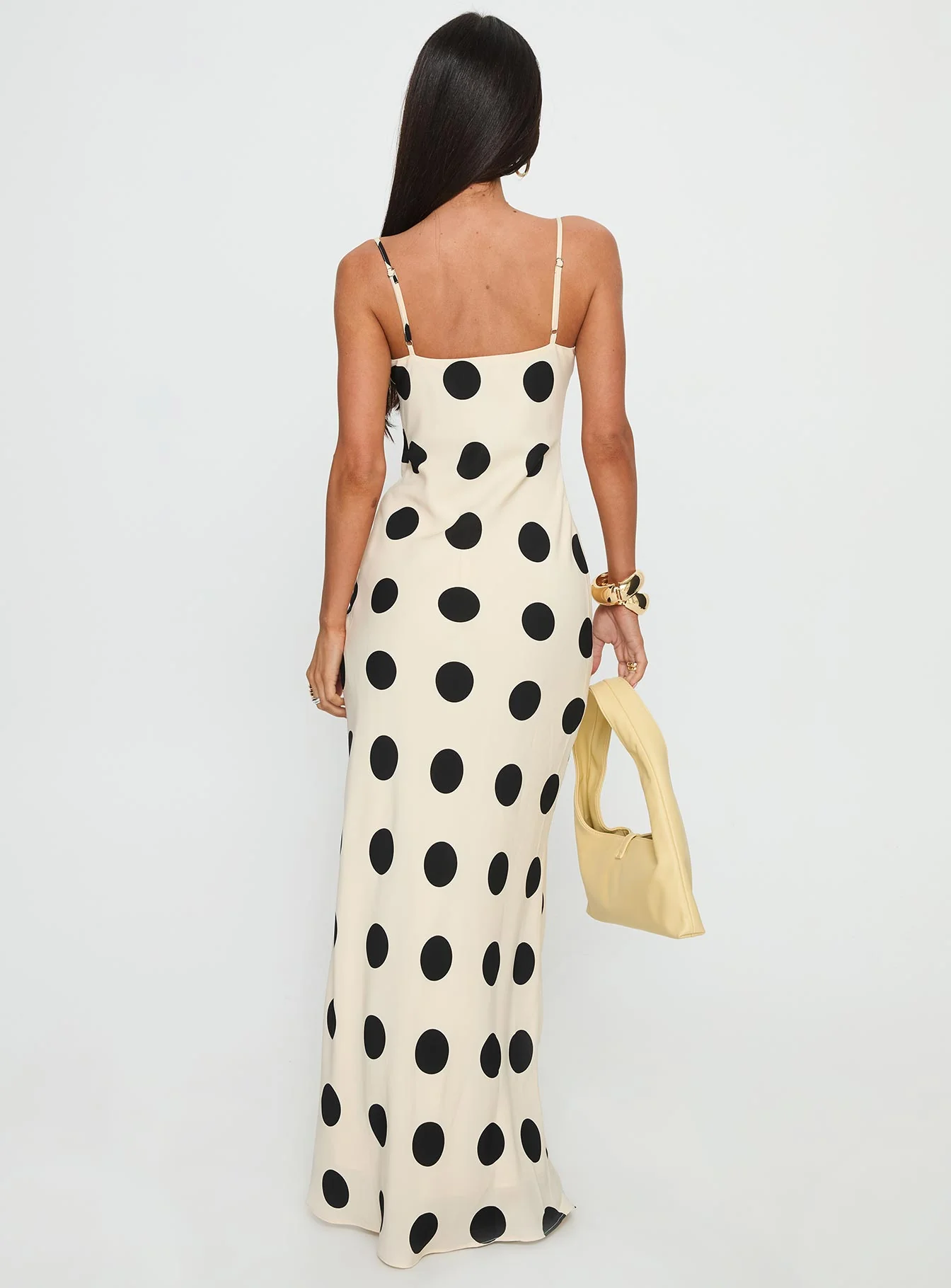 Avienna Maxi Dress Cream / Polka Dot
