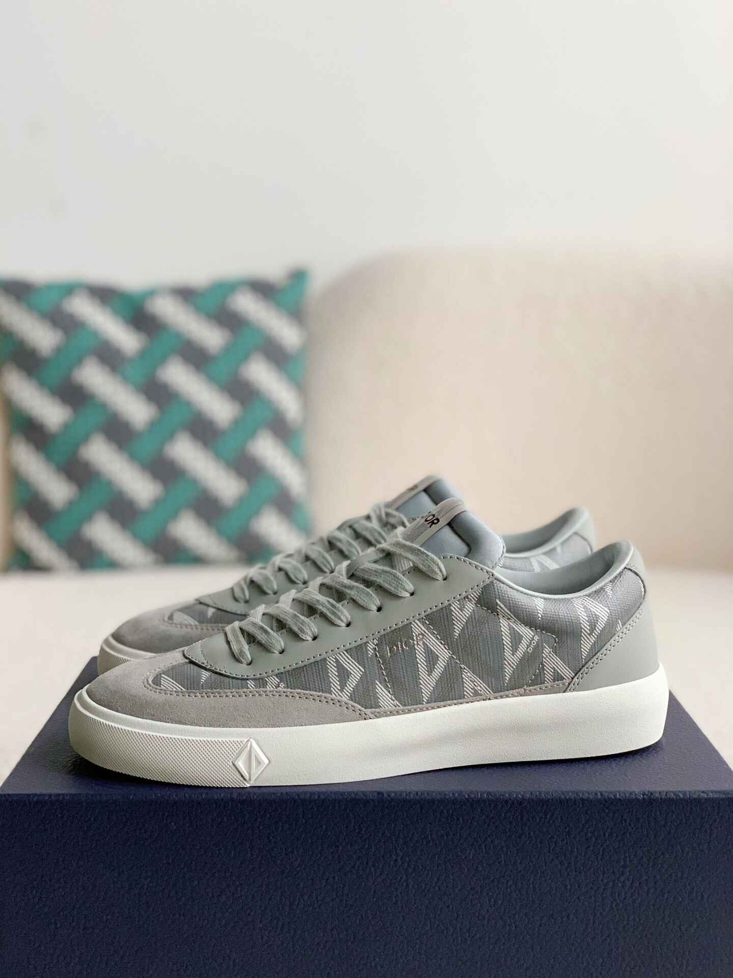Dior B101 Low Top Gray Sneakers - Sneaker Replica Workshop