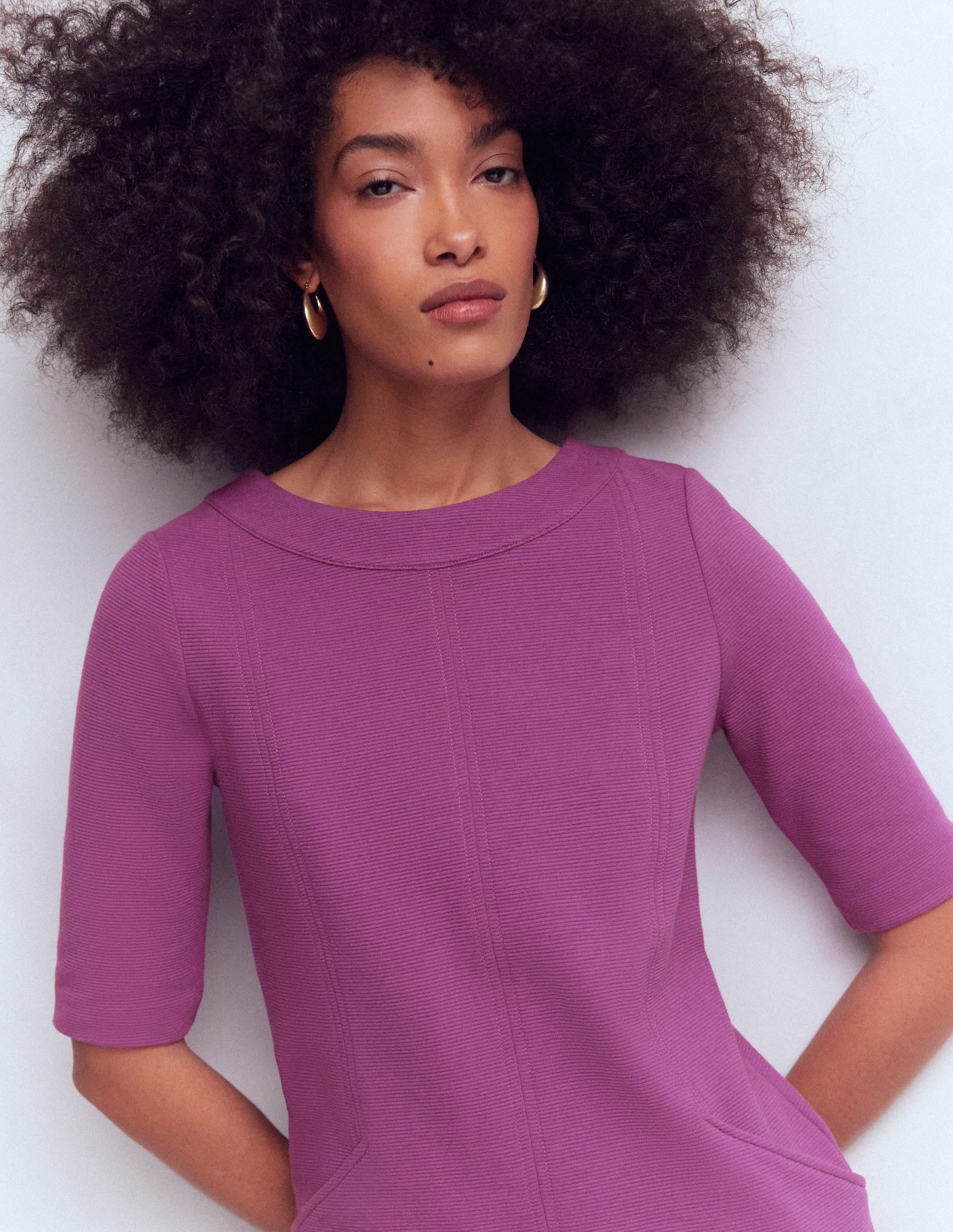 Nessa Ottoman-Etuikleid-Zwetschge