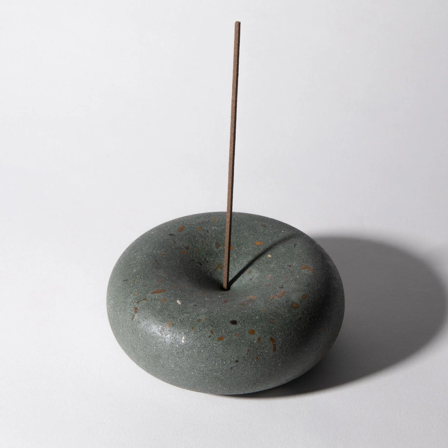 Bubble Incense Holder | Dark Green Terrazzo