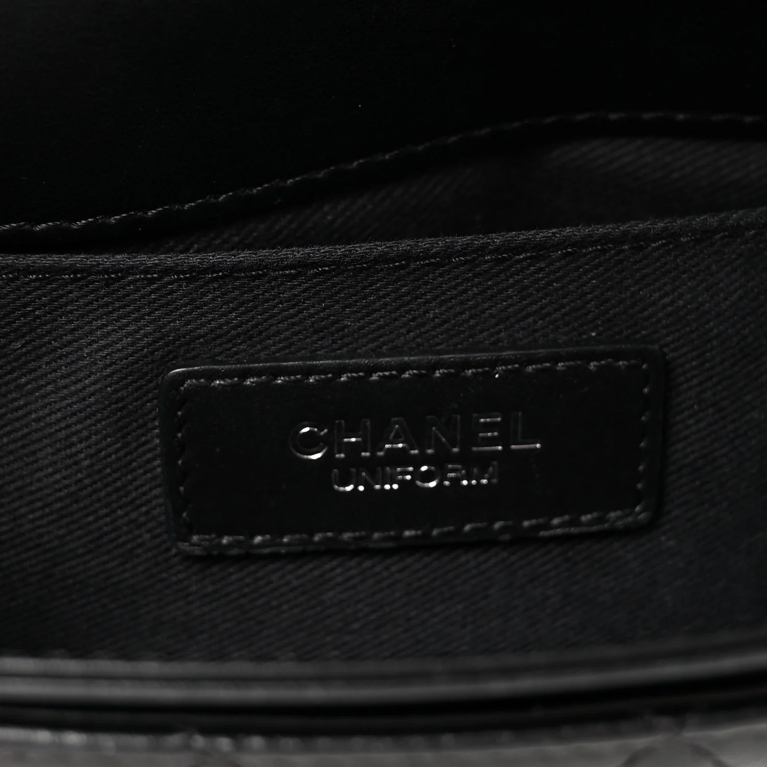 Calfskin Quilted CC Uniform Flap Belt Bag Black - Top Club