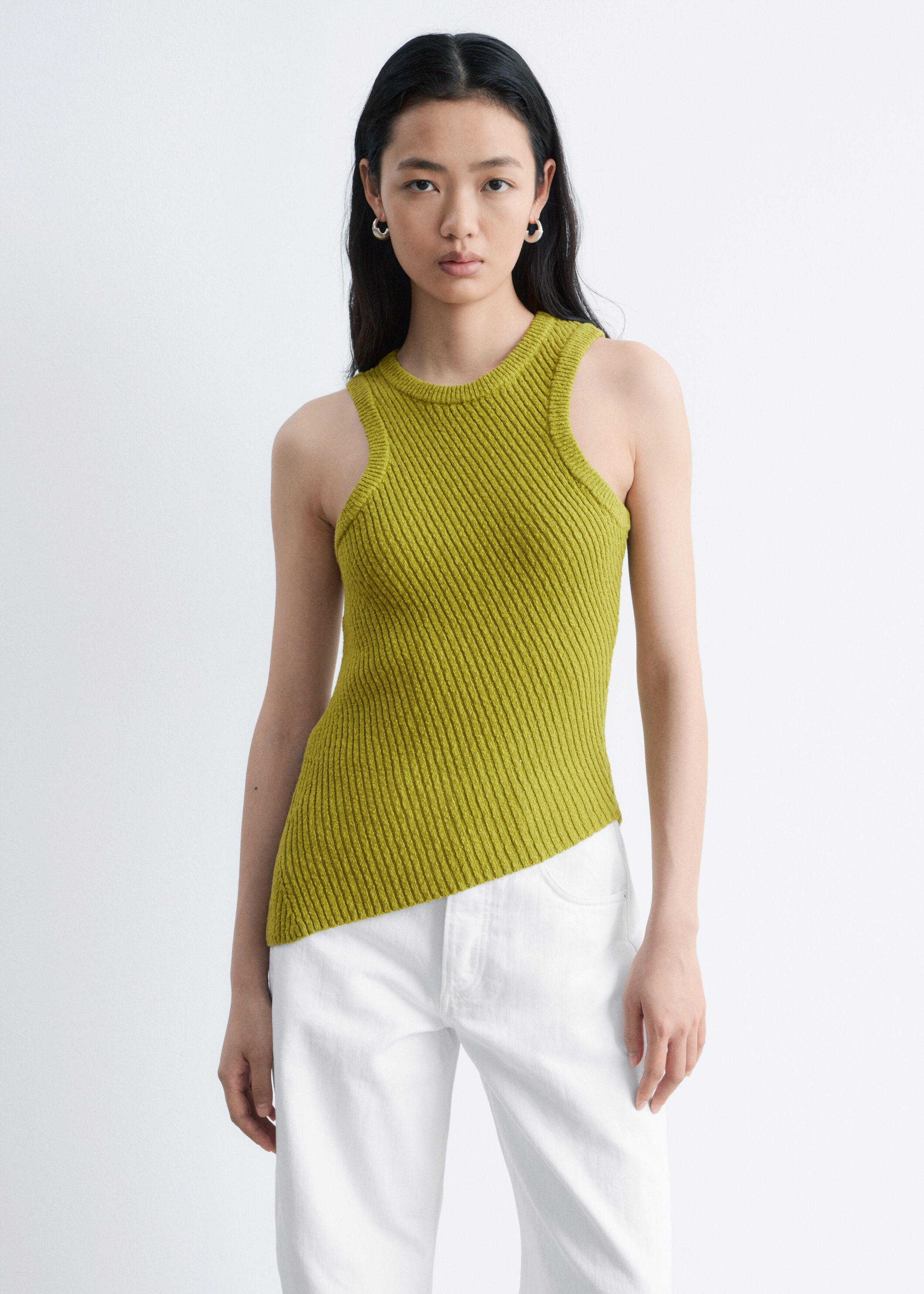 & Other Stories ASYMMETRIC RIB-KNIT TANK