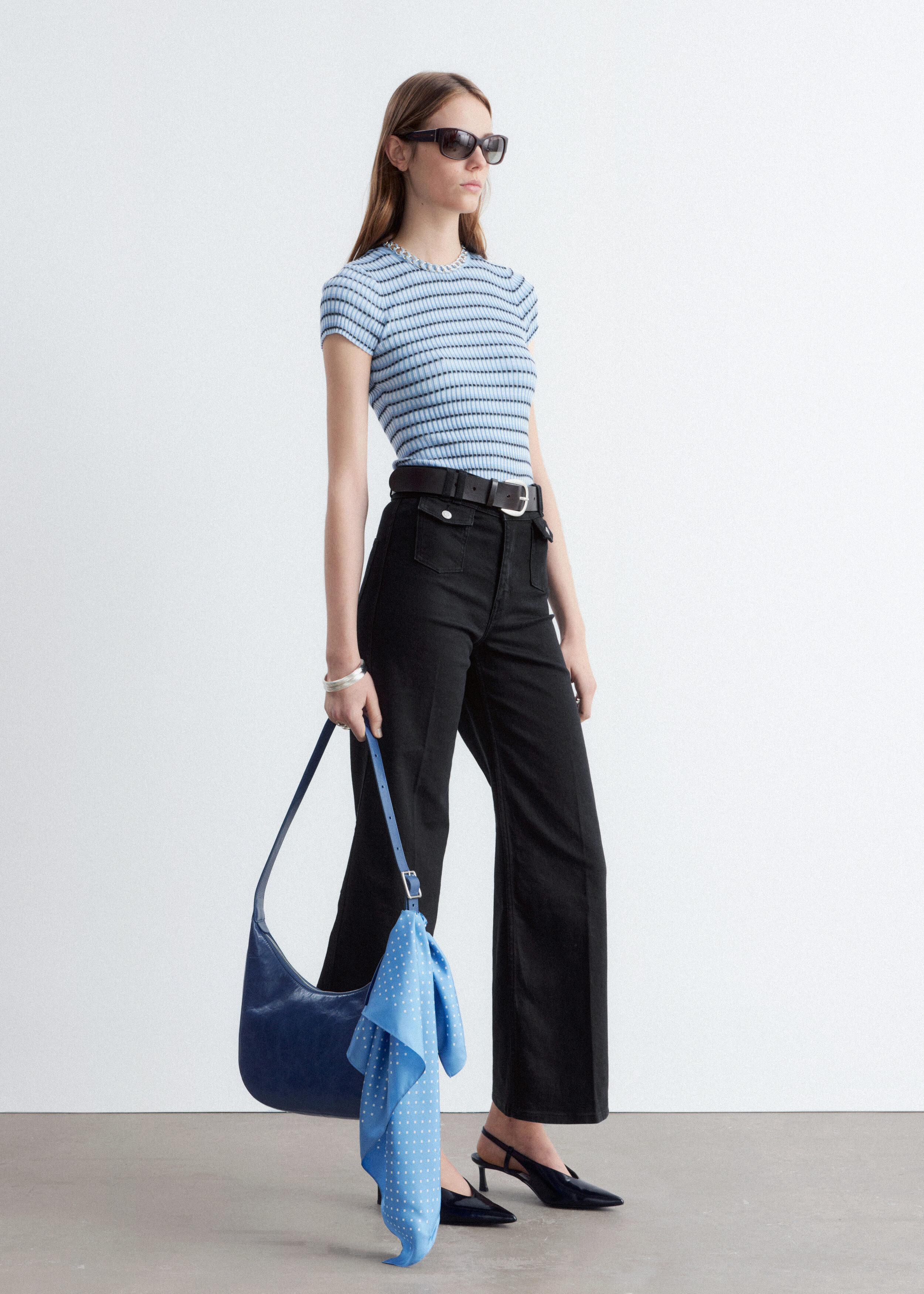 & Other Stories PRESS-CREASE FLARED JEANS