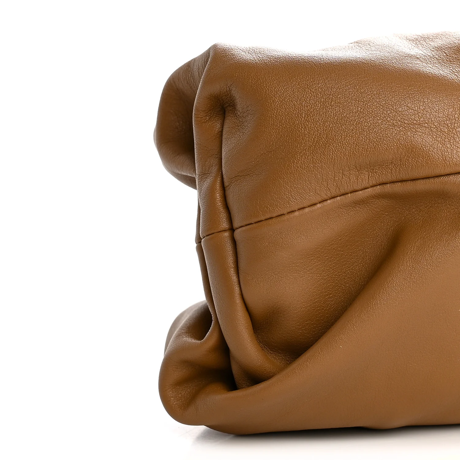 Smooth Butter Calf The Pouch Oversized Clutch Teak - Top Club