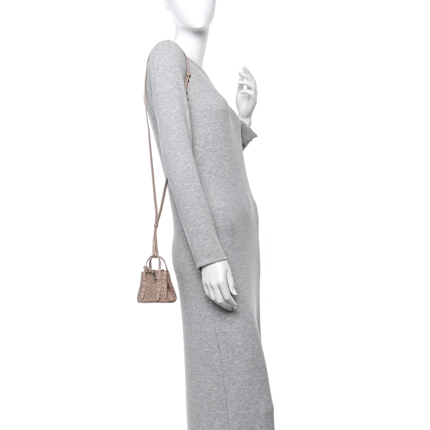 Calfskin Vienne Wave Mini Mina Bag Sable
