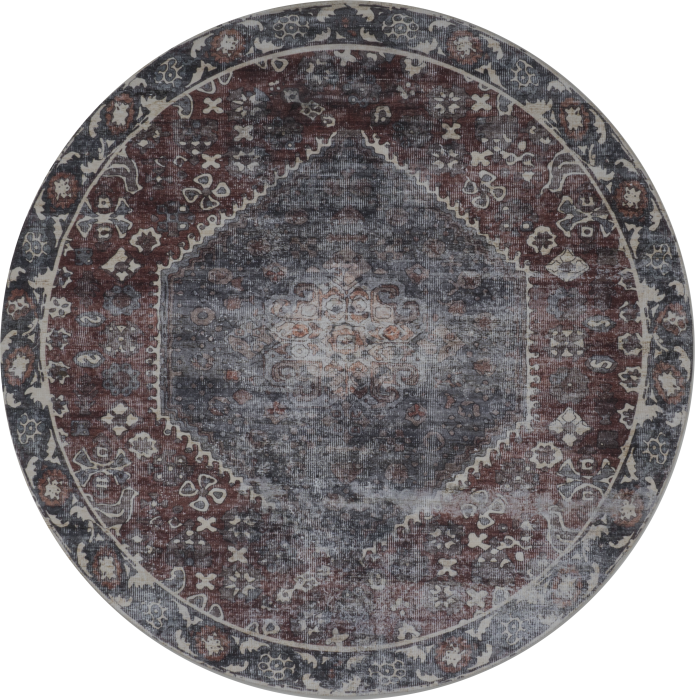 Vloerkleed Madel Rond Rood/Blauw ø160 cm