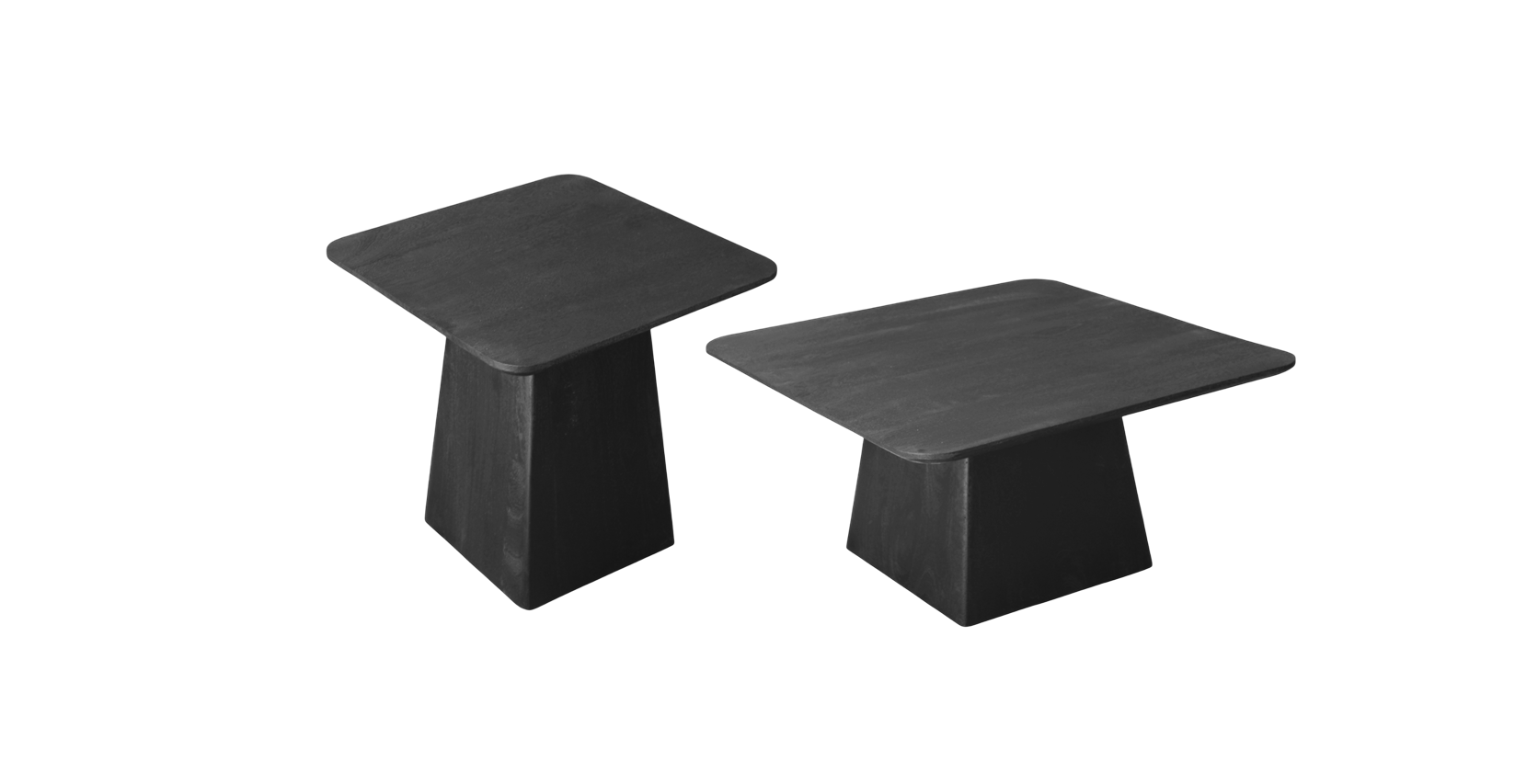Salontafel Nice set van 2 zwart