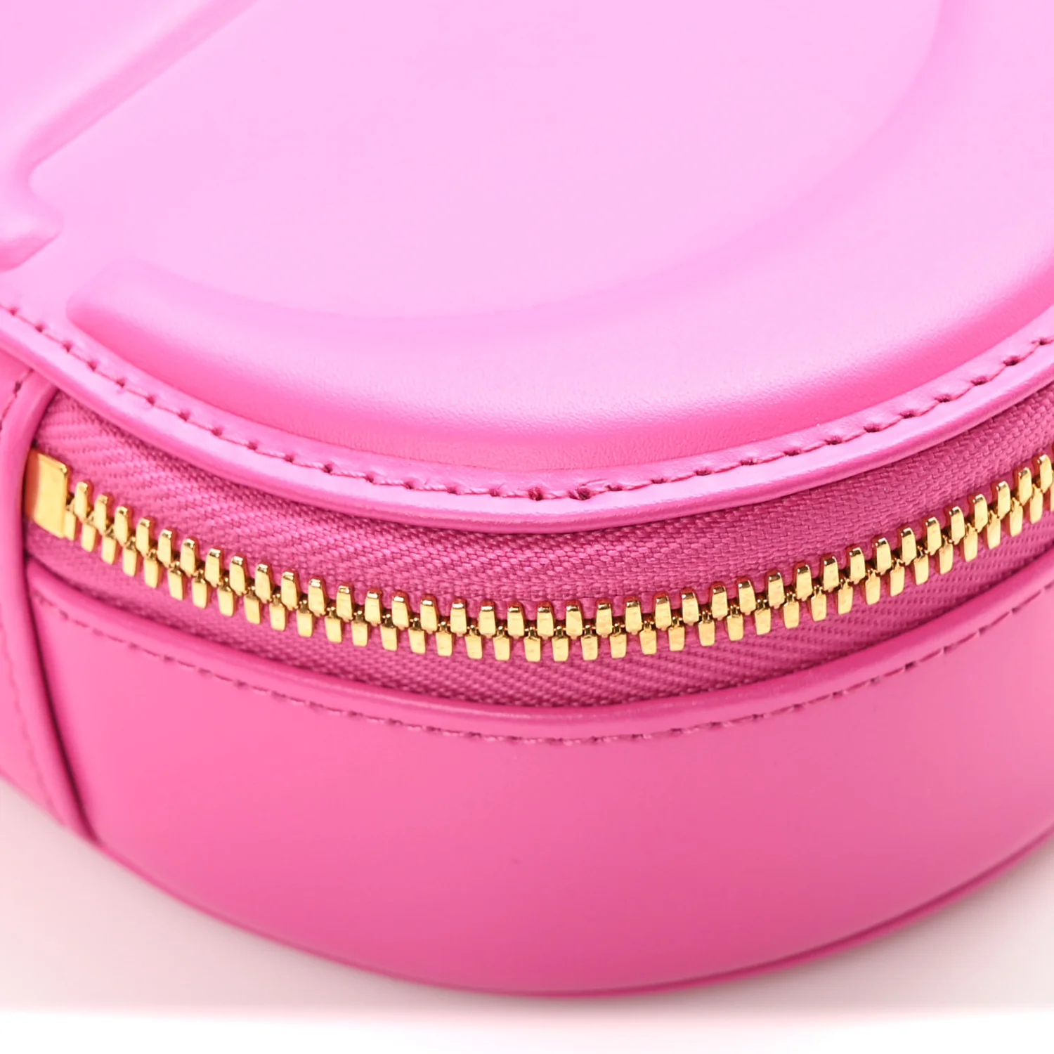Calfskin CD Signature Oval Crossbody Camera Bag Rani Pink - Top Club