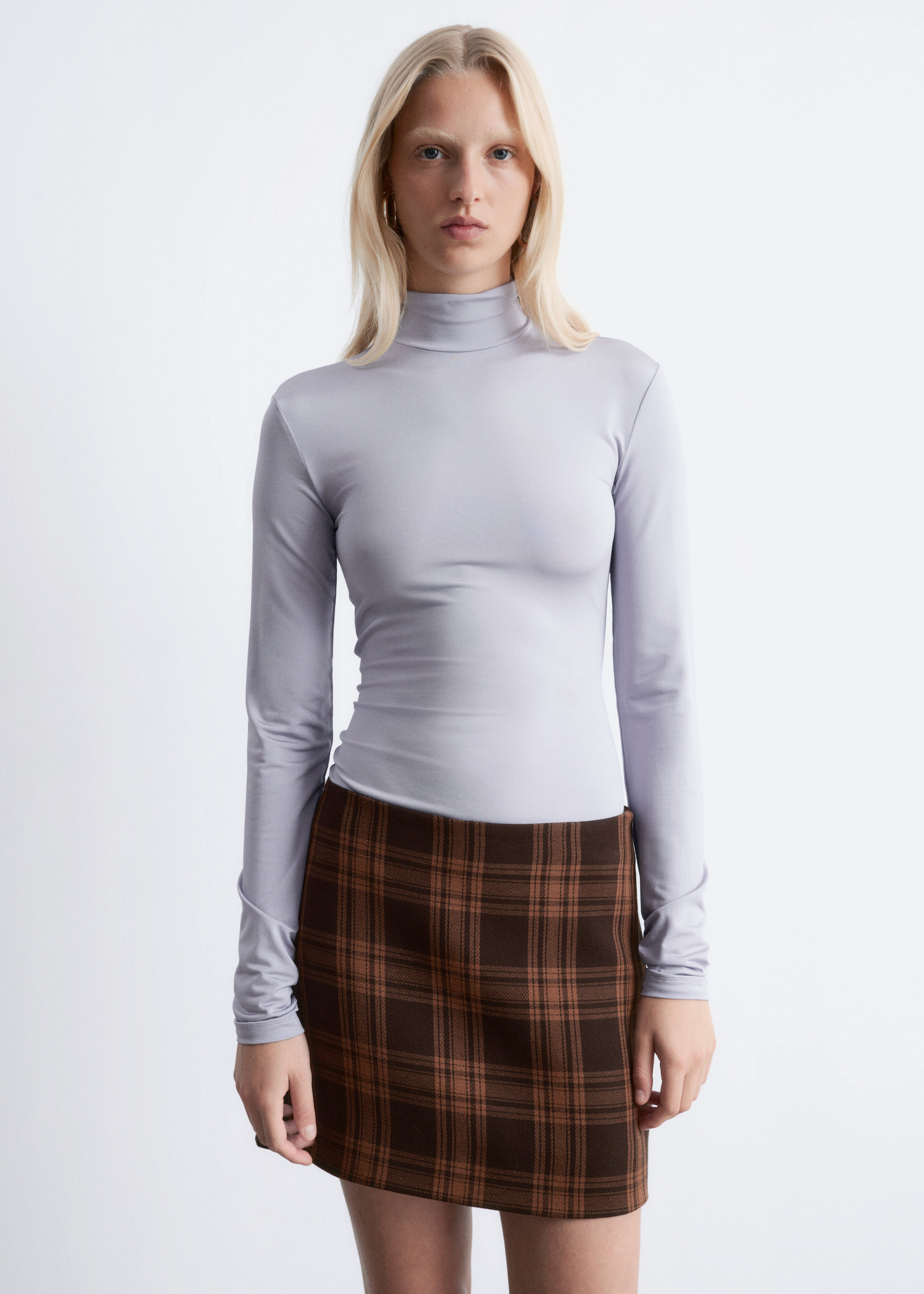 & Other Stories CHECKED MINI SKIRT