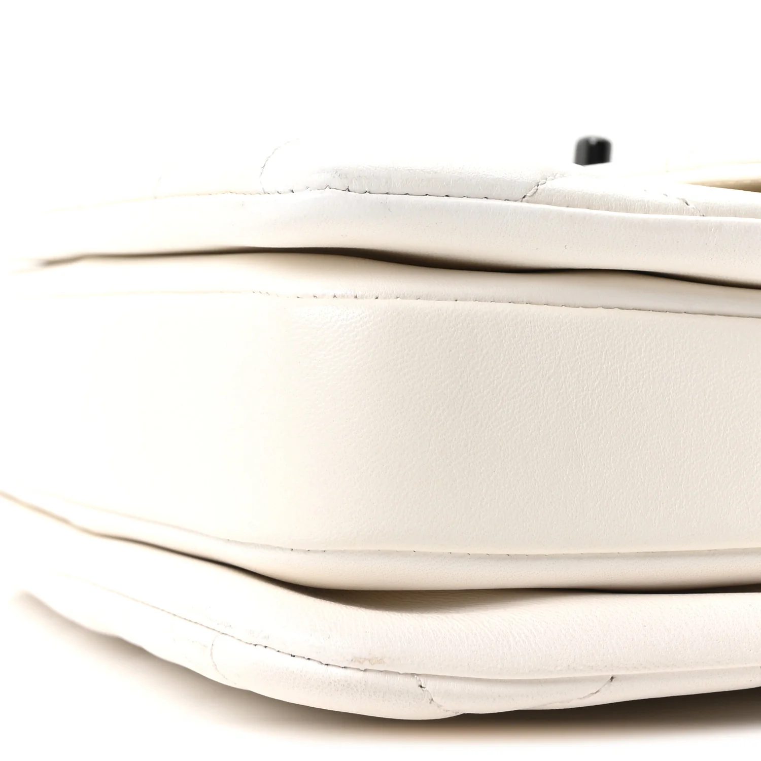 Lambskin Quilted Small Trendy CC Dual Handle Flap Bag White - Top Club