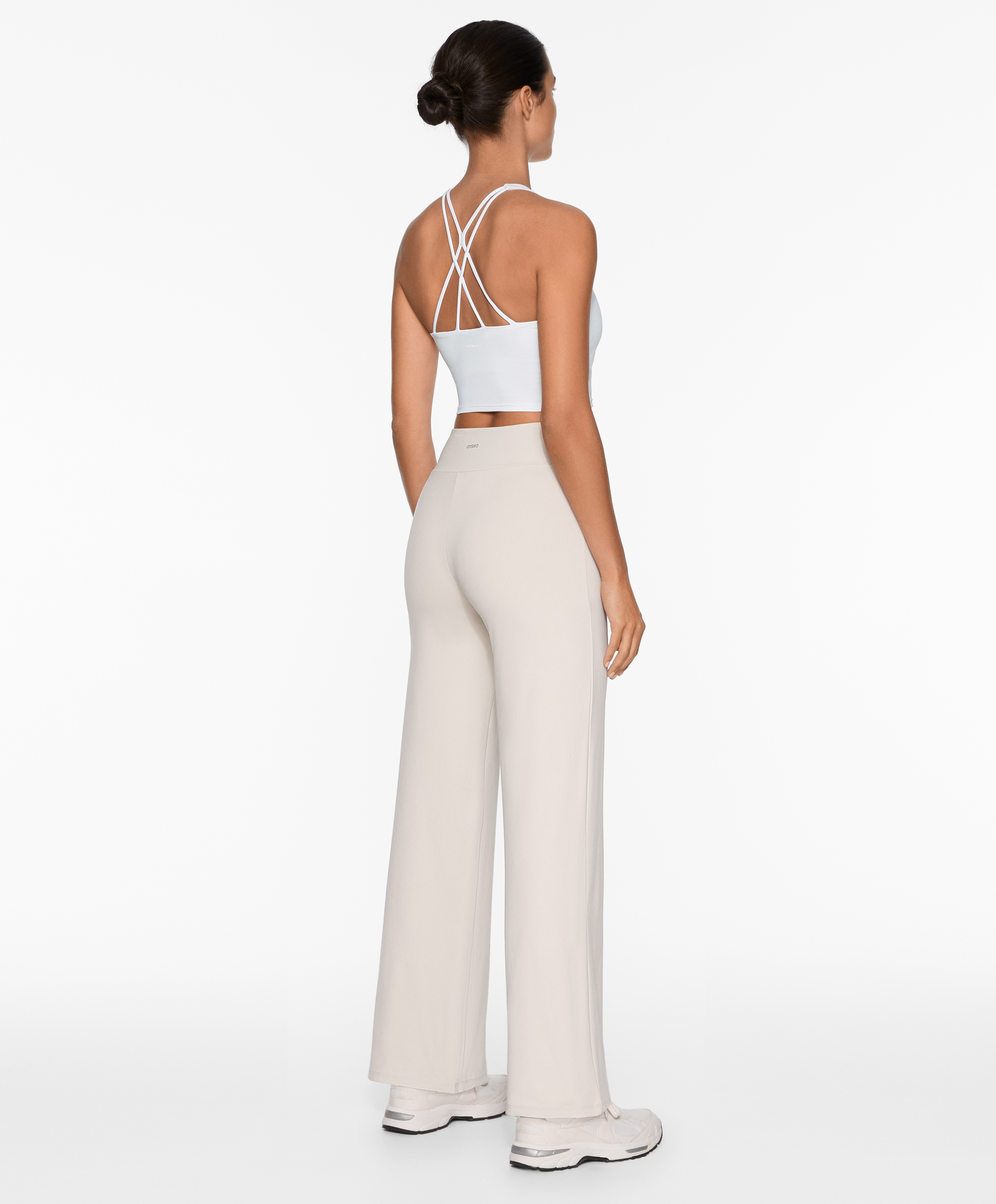 OYSHO High-rise comfortlux straight-leg trousers