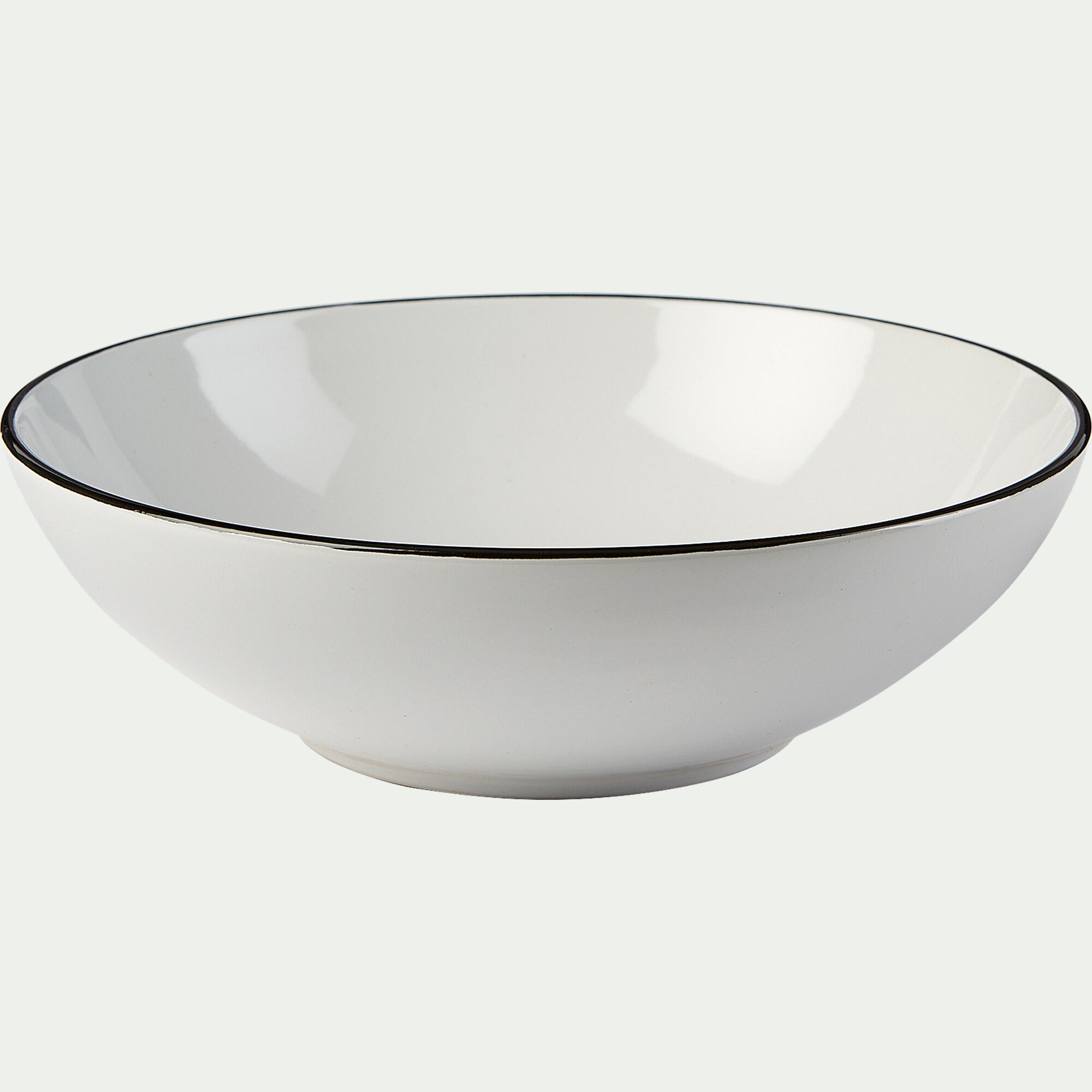 ANNE - Assiette creuse en grès D18,5cm - blanc